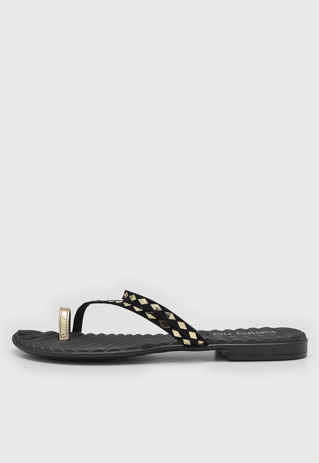 Imagem principal Rasteira Aberta Beira Rio Tachas Preta BEIRA RIO preto