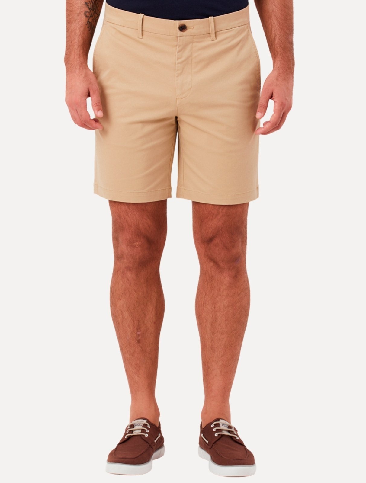 Imagem principal Bermuda Original Penguin Masculina Slim Sarja Chino Button Areia Original Penguin branco