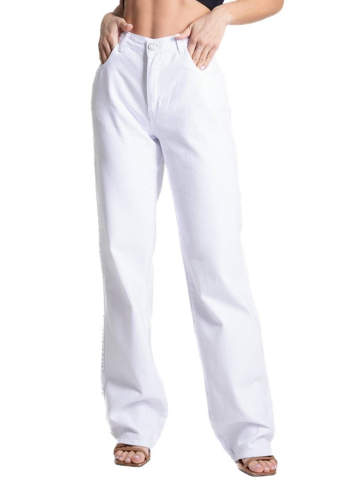 Imagem principal Calça Sarja Sawary Wide Leg - 281913 Sawary branco