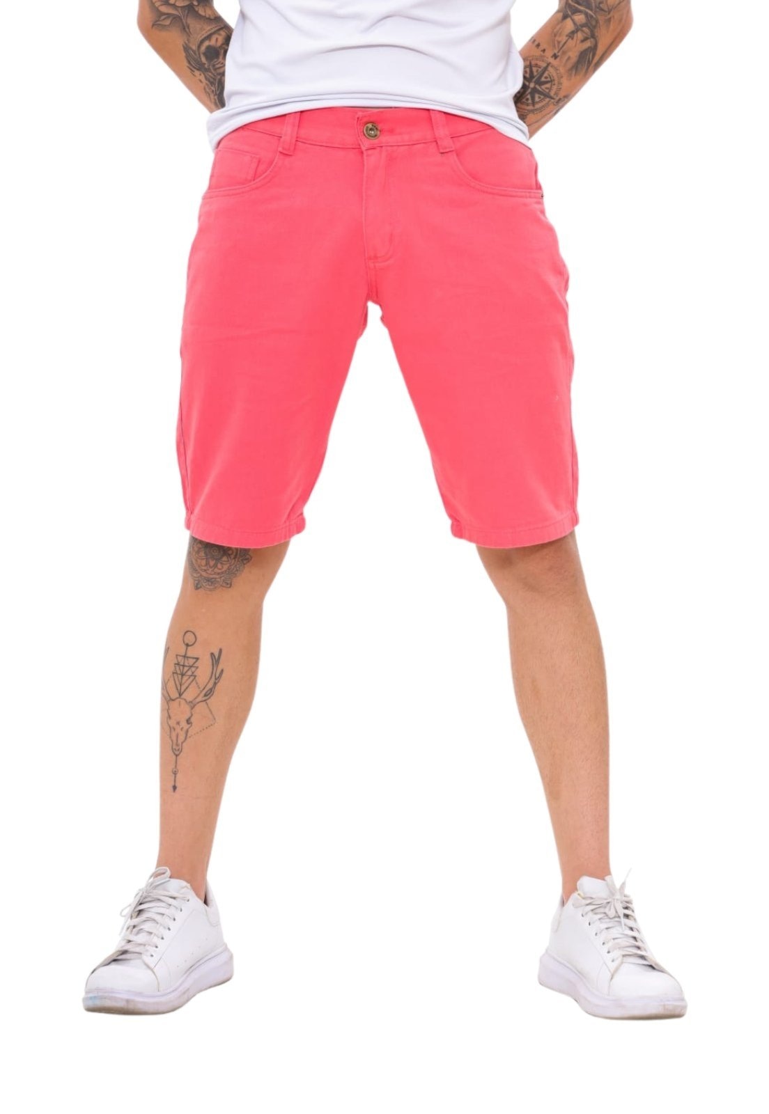 Imagem principal Bermuda Masculina Alleppo Jeans Veneza Cores Verão Alleppo Jeans rosa