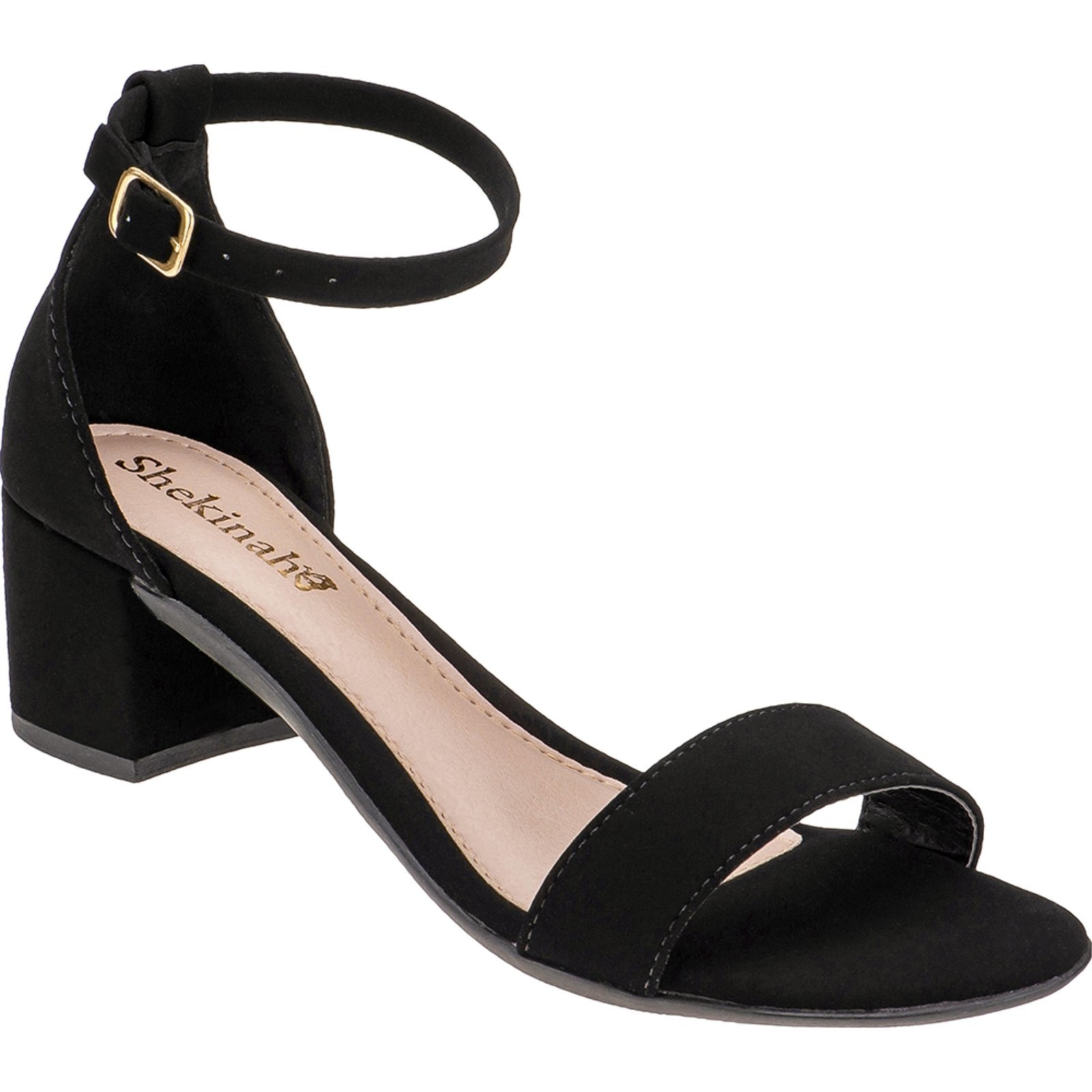 Imagem principal Sandália Feminina Salto Baixo Grosso Shekinah Festa Saltinho Bloco Social Clássico Shekinah preto