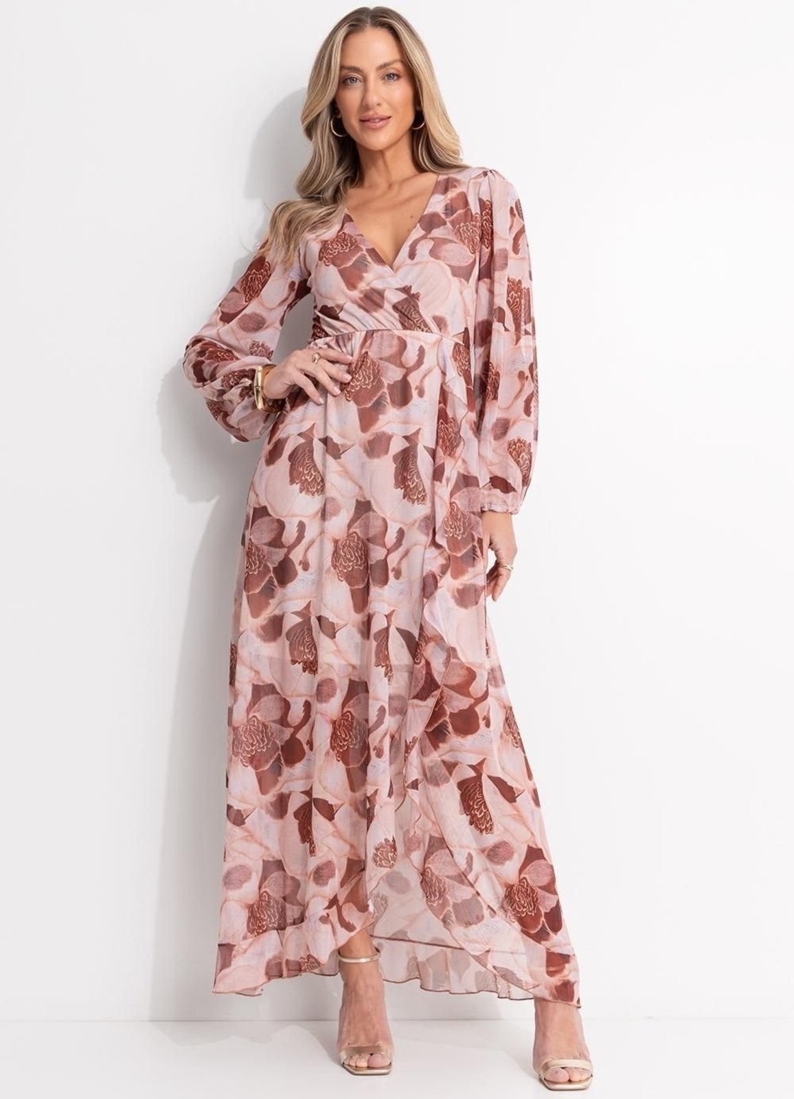 Imagem principal Vestido Em Tule Floral Quintess verde