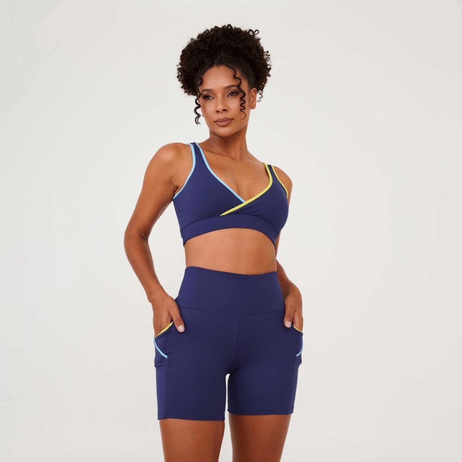 Imagem principal Short Zouk Marinho Astral Poliamida Donna Carioca azul