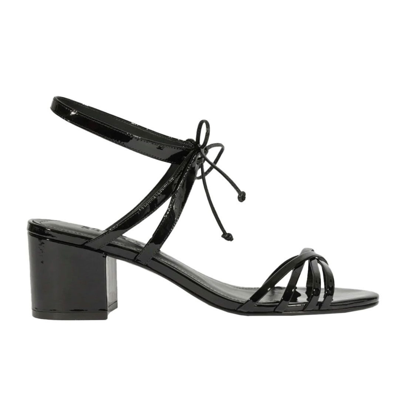 Imagem principal Sandália Schutz Salto Bloco Médio Verniz Schutz preto