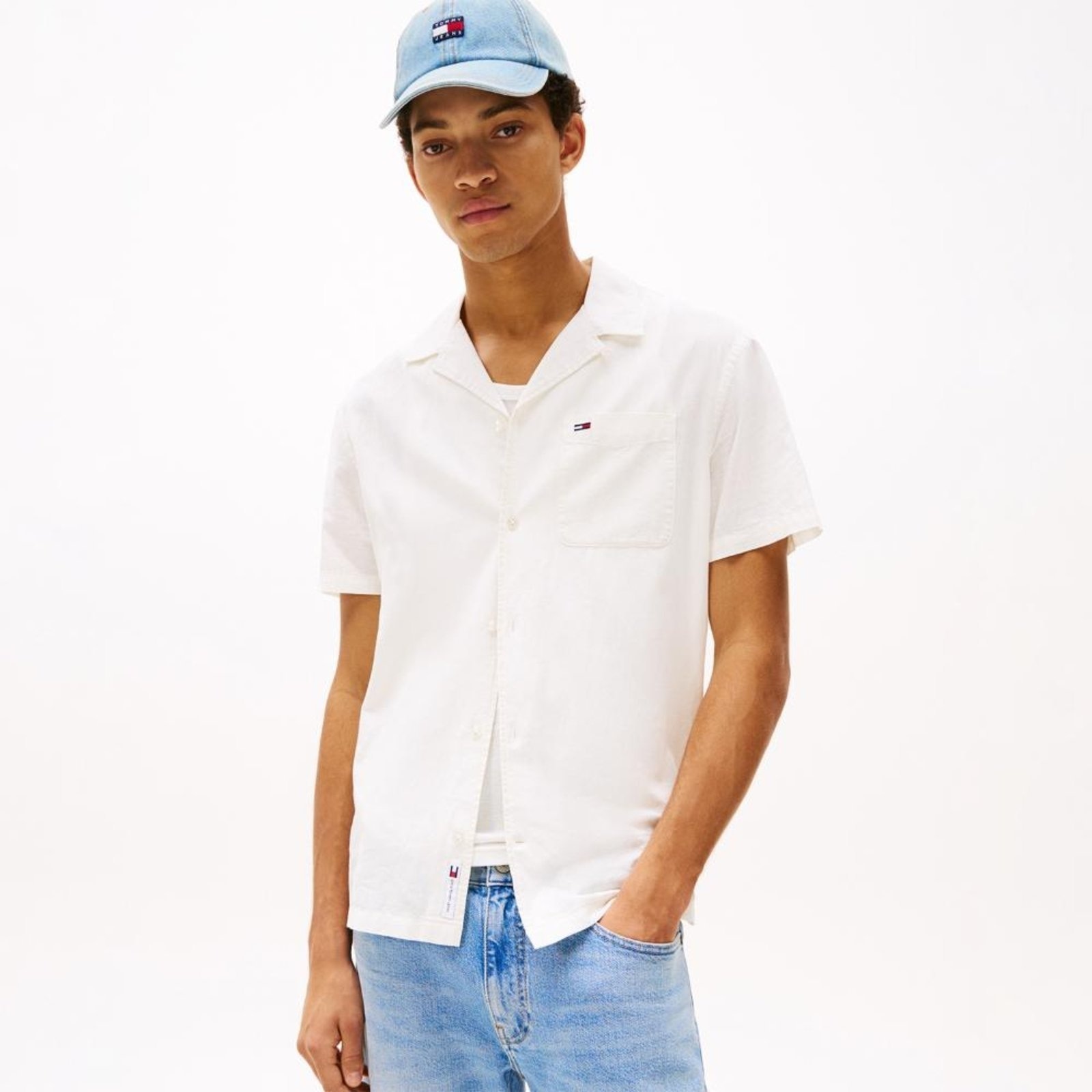 Imagem principal Camisa Camp Manga Curta Tommy Jeans - EEG Tommy Jeans branco