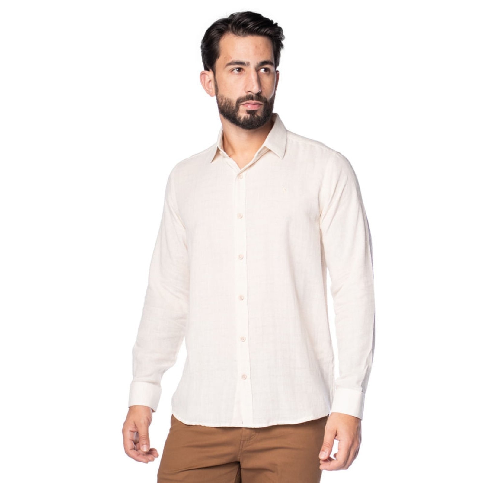 Imagem principal Camisa Masculina Amil Comfort Off White Amil off-white white