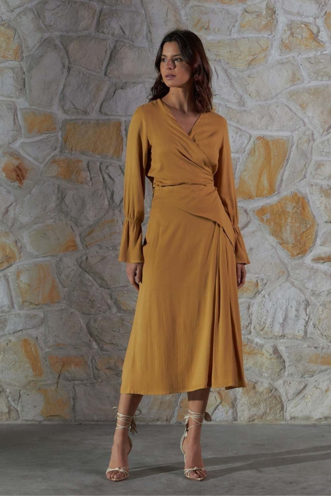 Imagem principal Saia Vanibele Midi Camelo Vanibele caramelo