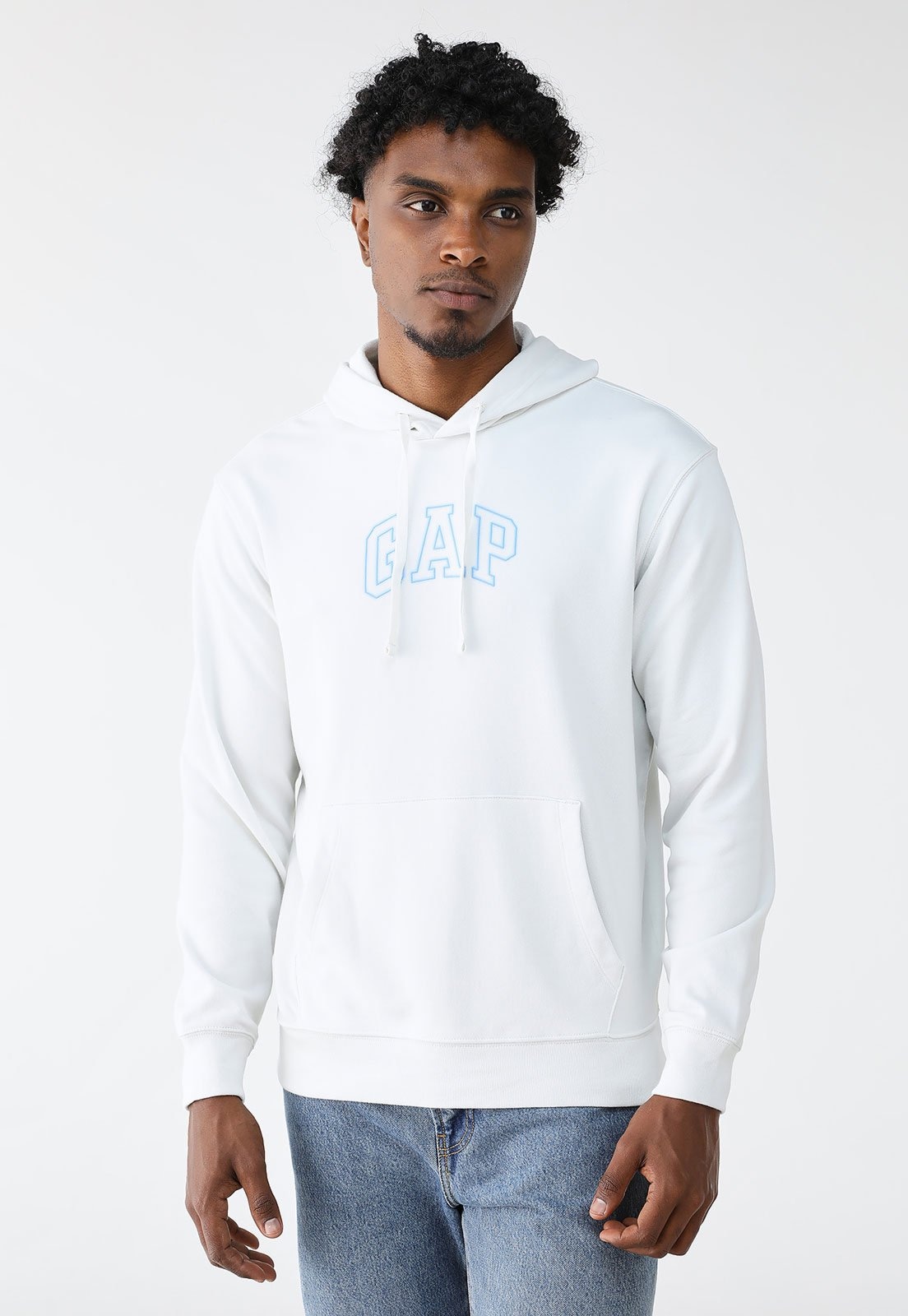 Imagem principal Blusa de Moletom Fechada GAP com Capuz Branca GAP branco
