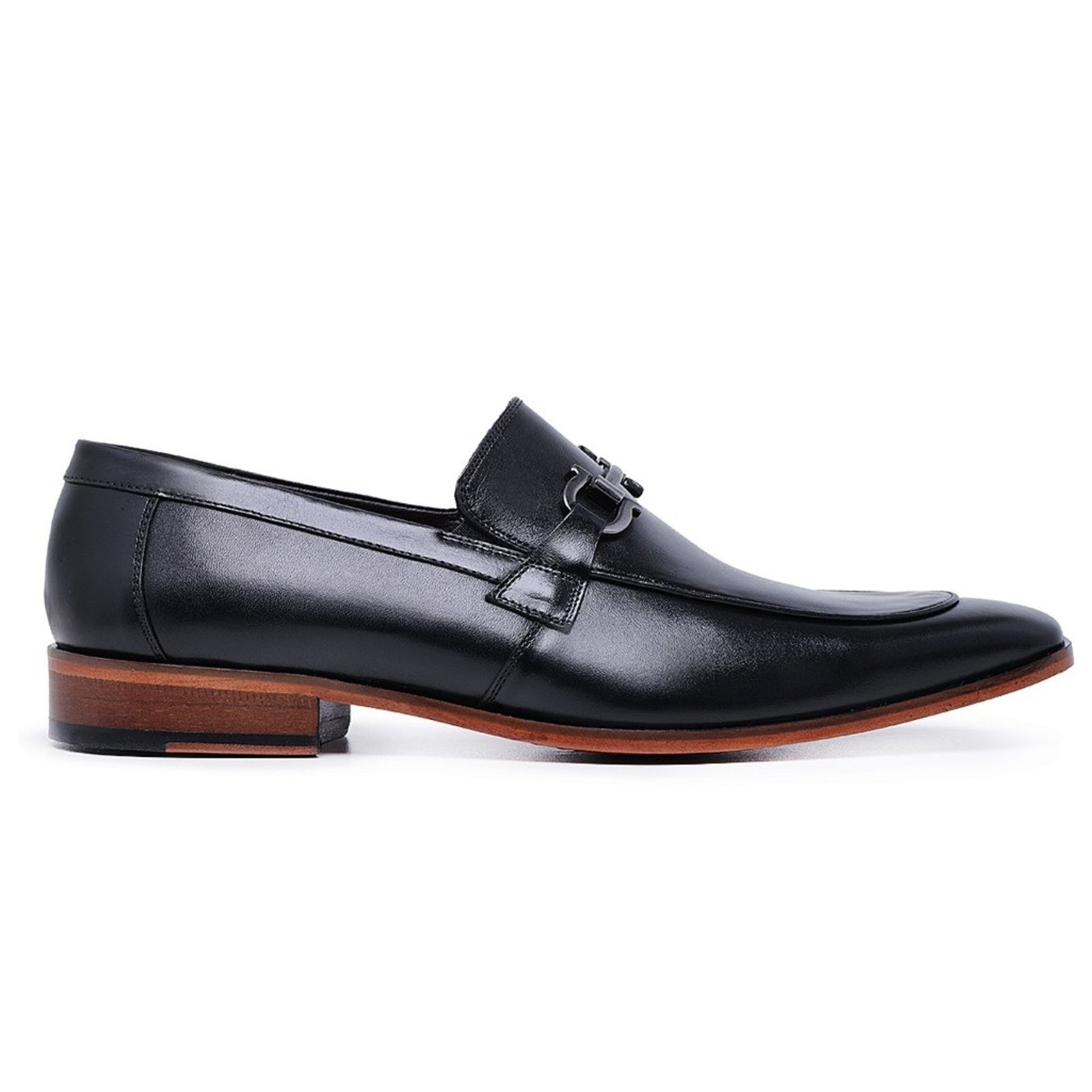 Imagem principal Sapato Social de Fivela em Couro Sapato Fino em Couro Paulo Vieira cor Paulo Vieira Homem preto