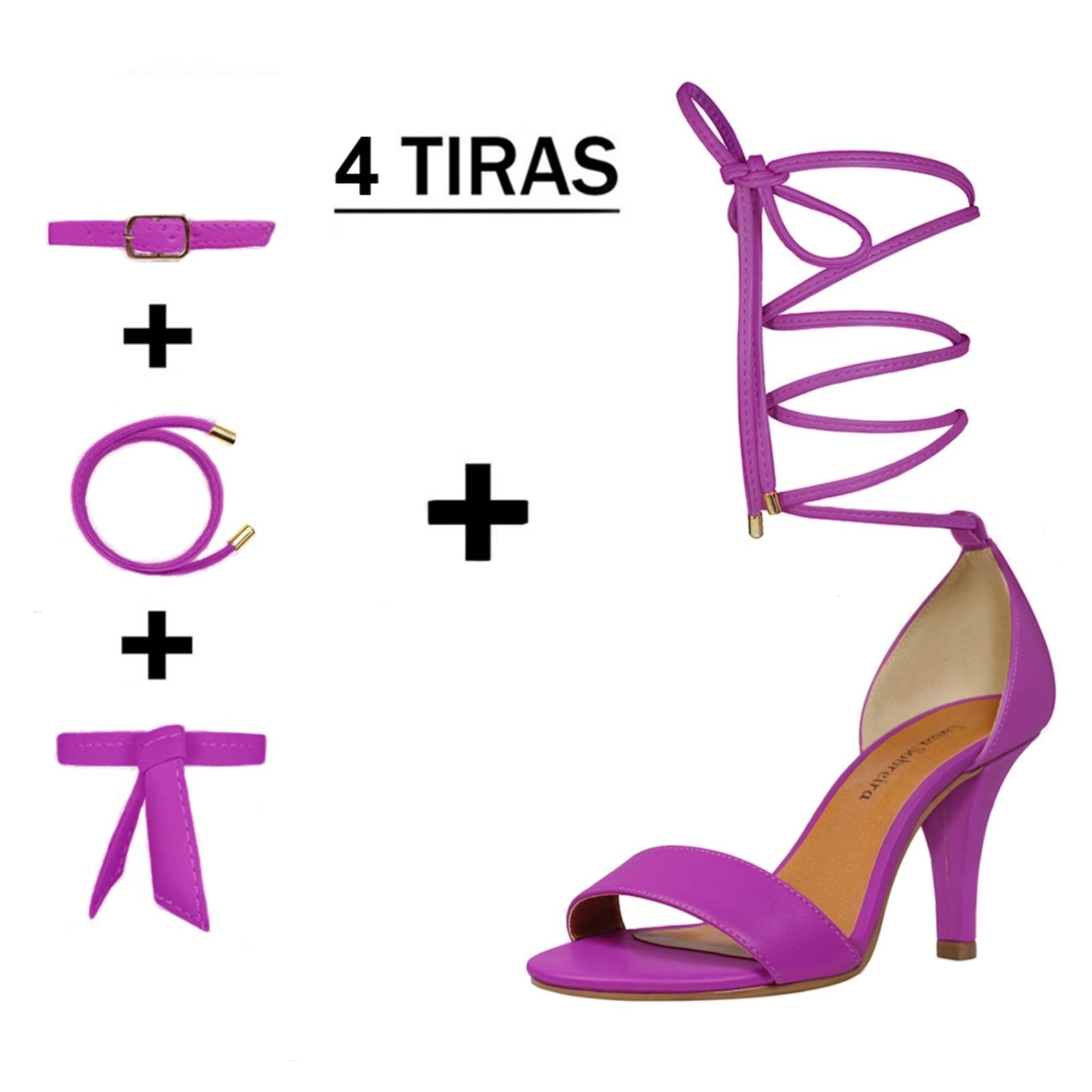 Imagem principal Sandália Troca Tira Salto Alto Fino Luiza Sobreira Roxa Mod. 2169-2 Luiza Sobreira roxo