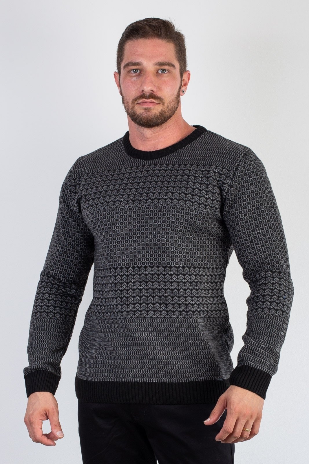 Imagem principal Blusão de malha masculino 50006 Enluaze preto