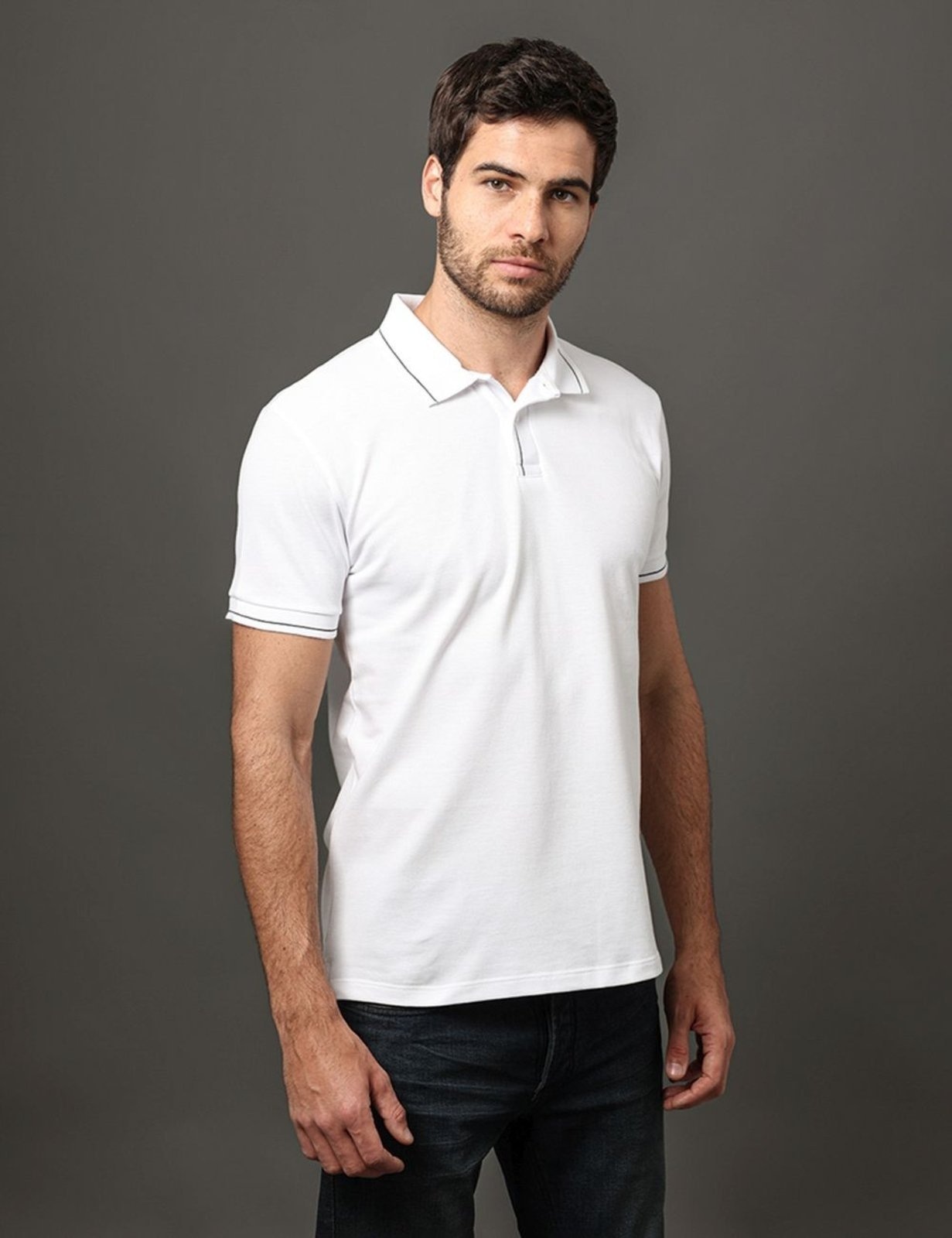 Imagem principal Polo Masculina Etiqueta Calvin Klein Jeans Calvin Klein Jeans branco