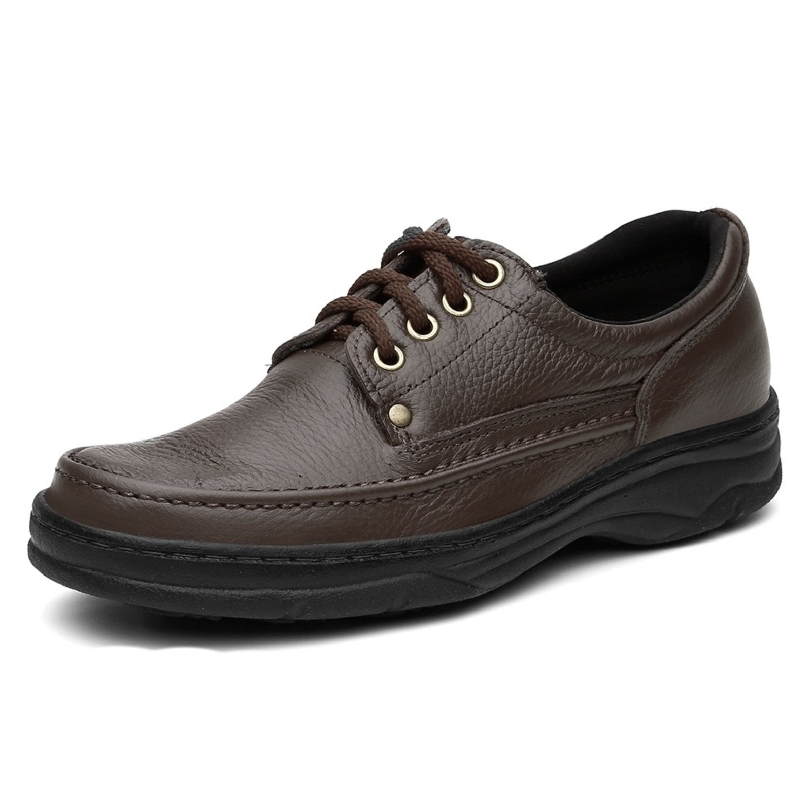Imagem principal Sapato Casual Social Conforto Ortopédico Couro Yes Basic marrom