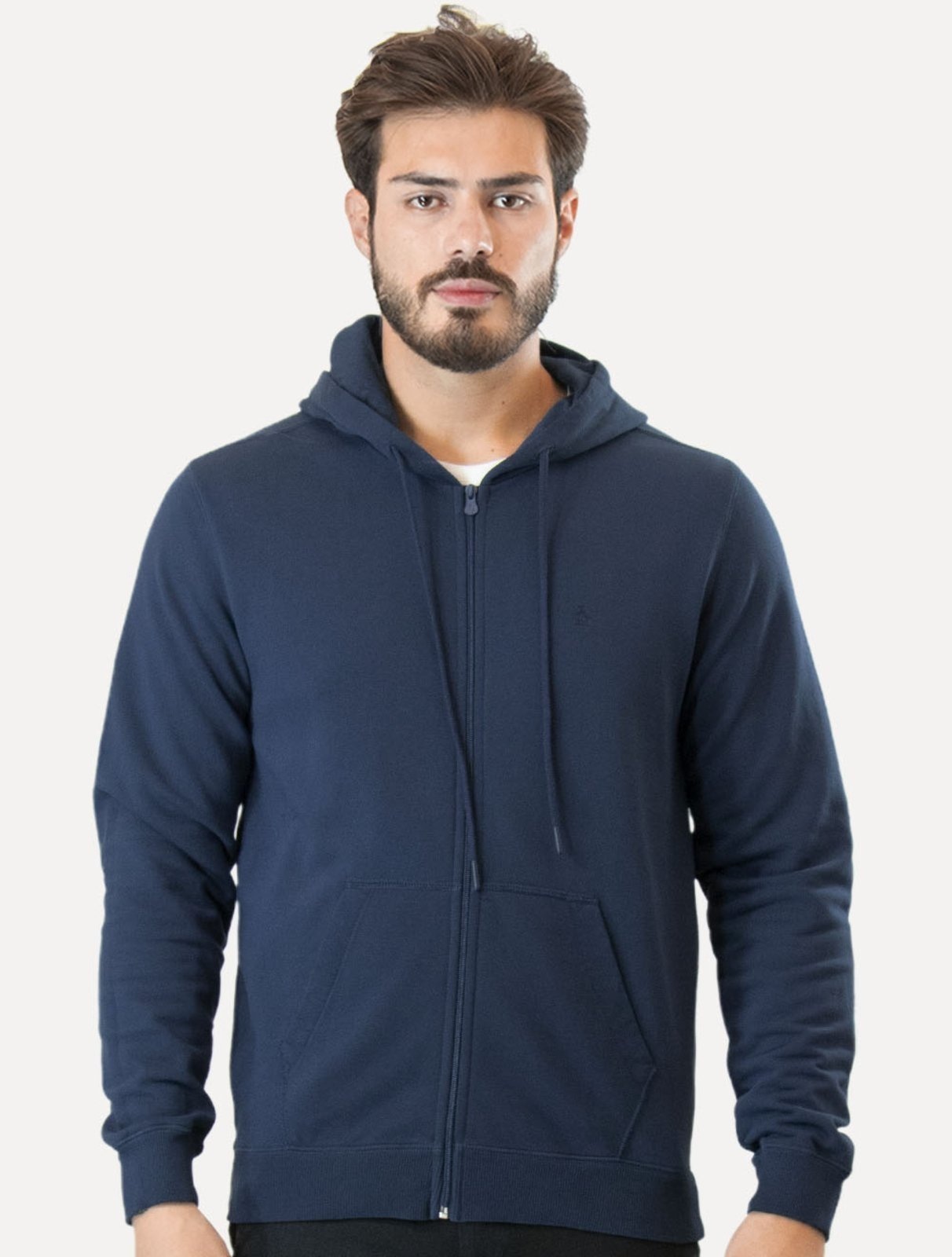 Imagem principal Moletom Original Penguin Masculino Capuz Full-Zip Bordado Marinho Original Penguin azul