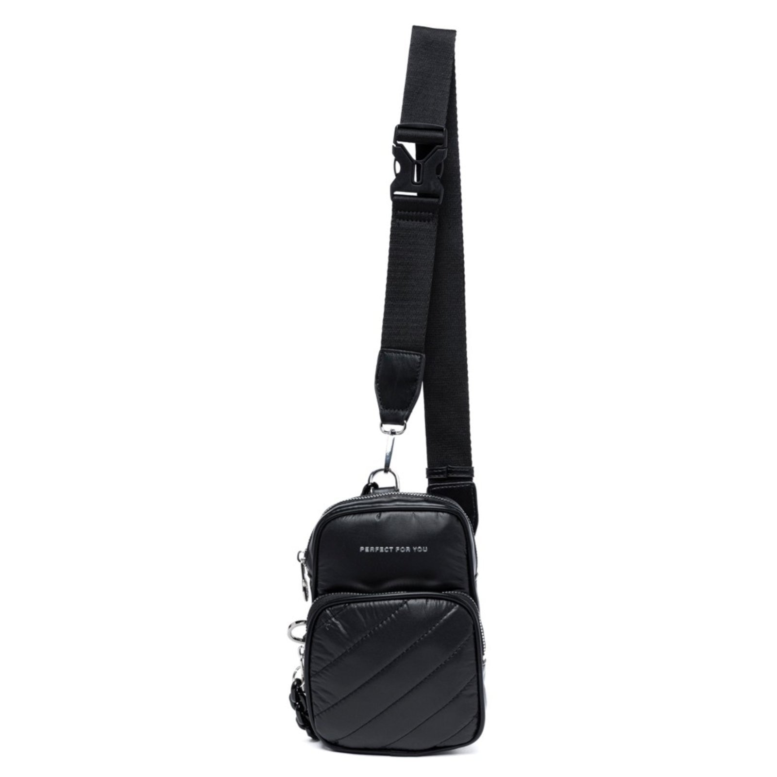 Imagem principal Shoulder Bag Tiracolo Feminina Transversal Bolsa Couro Ombro Perfect For You preto