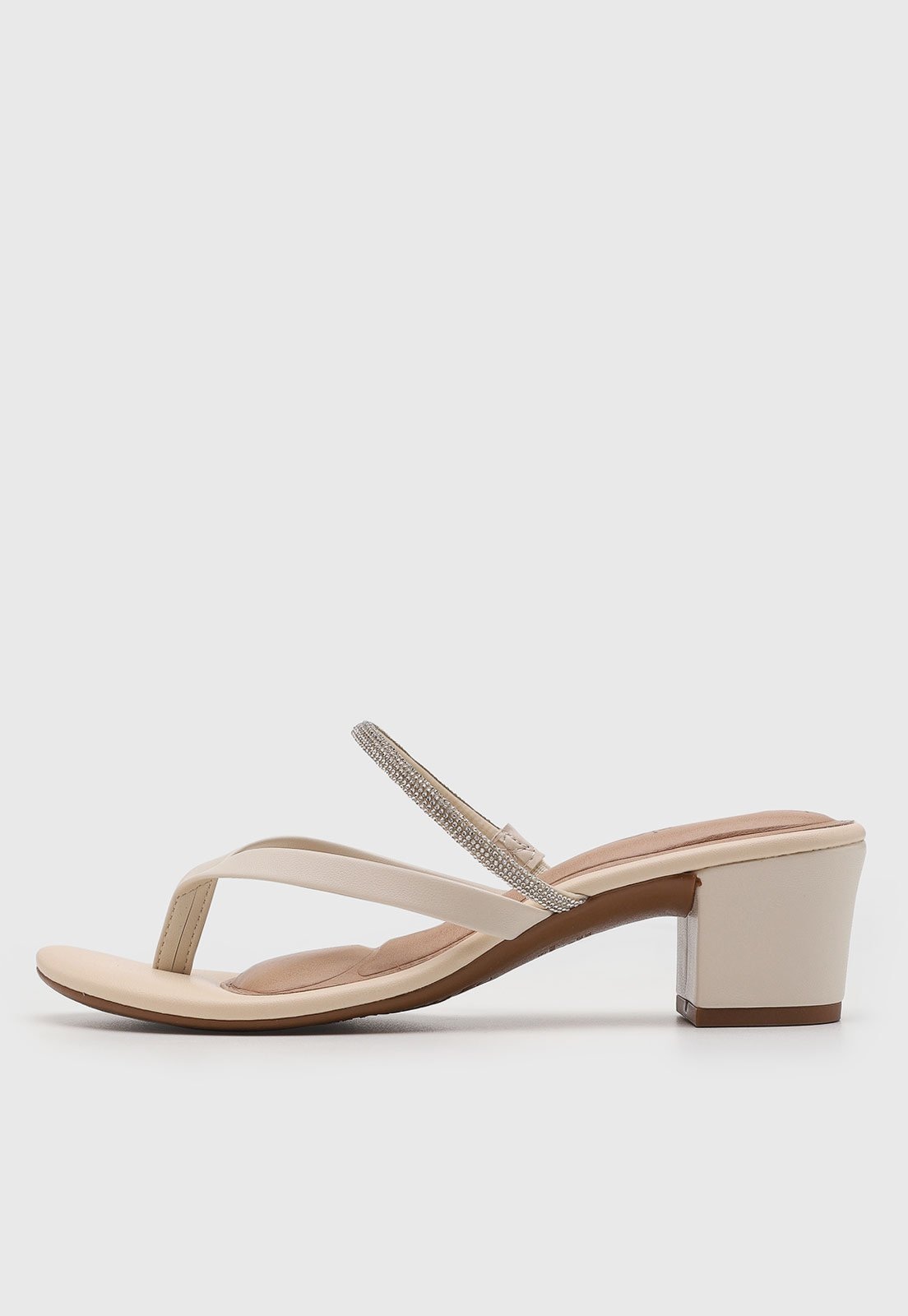 Imagem principal Sandália Feminina Beira Rio Salto Bloco Off-White BEIRA RIO off-white white