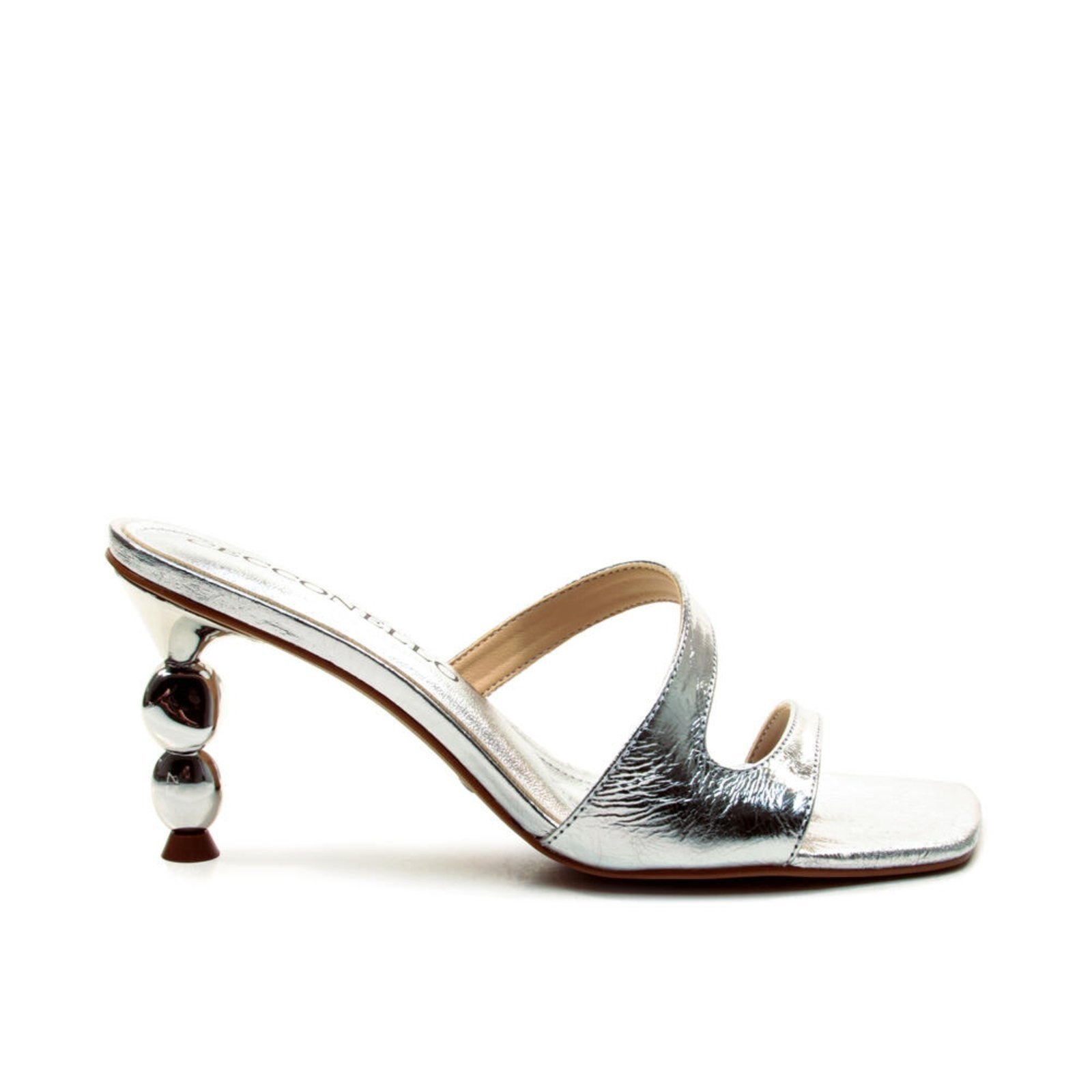 Imagem principal Tamanco Couro Salto Médio Cecconello 2815002-3 Cecconello prata