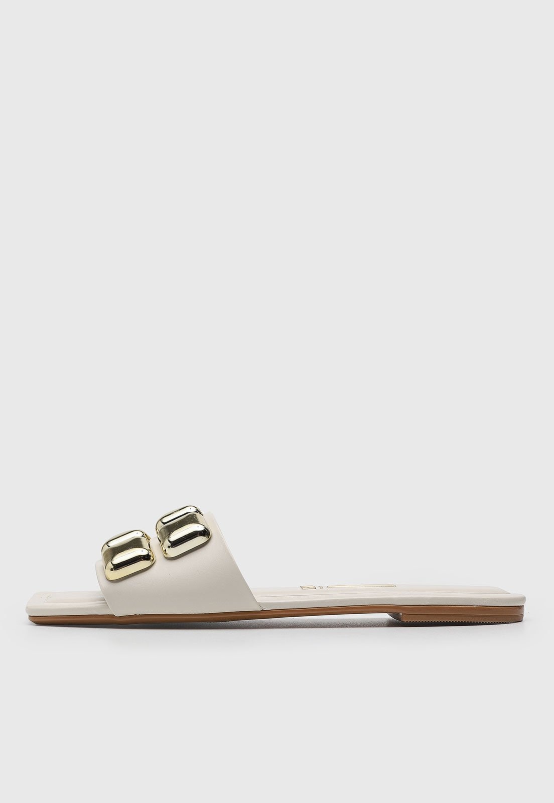 Imagem principal Rasteira Feminina Vizzano Fivela Quadrada Off-White VIZZANO off-white white