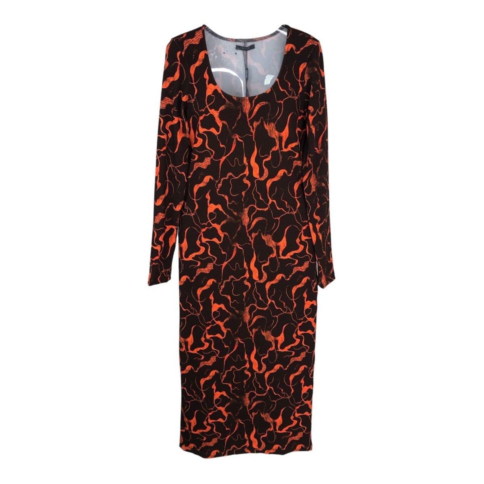 Imagem principal Vestido Estampado Triton Laranja Triton marrom