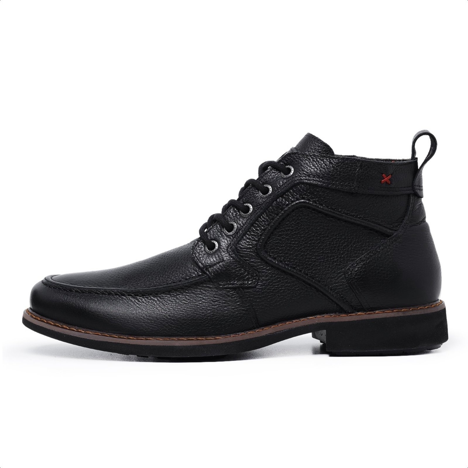 Imagem principal BOTA COTURNO DE COURO MASCULINO, MODELO FLOTER 8100, PROMOÇÁO PARA OS PRIMEIROS 50 PARES Mister Couros preto