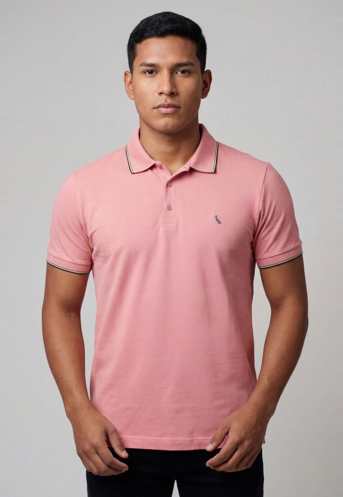 Imagem principal Polo Masculina Reserva Clássica Piquet Reserva rosa