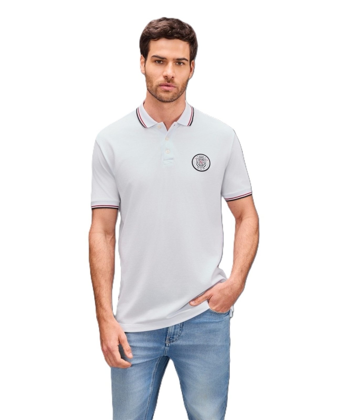 Imagem principal Polo Patch São Paulo Reserva branco