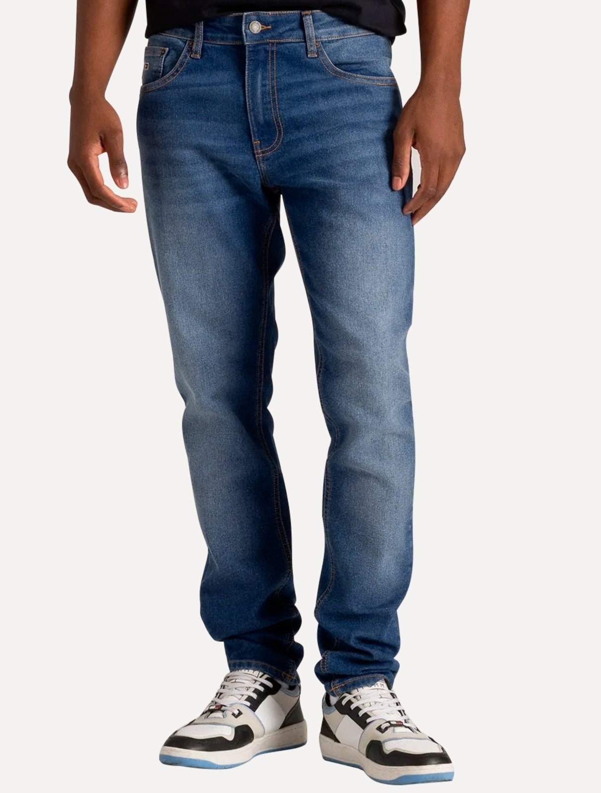 Imagem principal Calça Tommy Jeans Masculina Slim Scanton Flag Pocket Médio Tommy Jeans azul