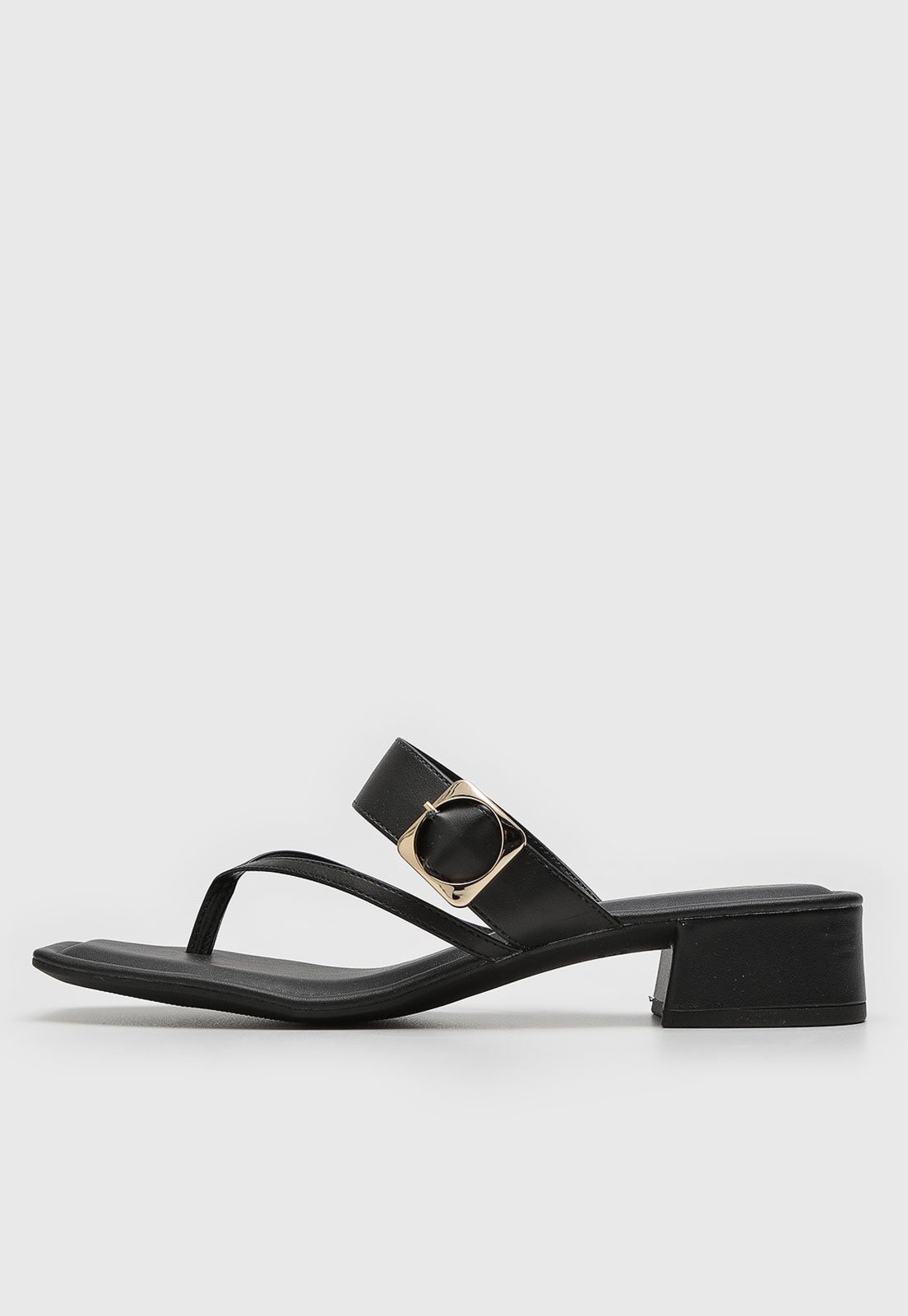 Imagem principal Tamanco cê Baixo Tira de dedo BEBECÊ preto