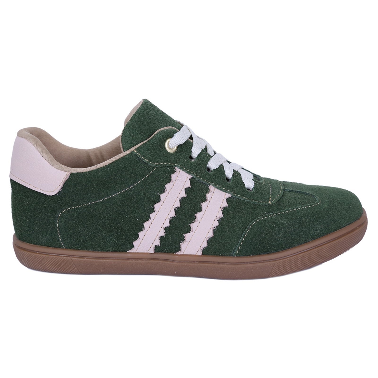 Imagem principal Tênis Feminino de couro com listra Cor Moda ROMEU E JULIETA SHOES verde