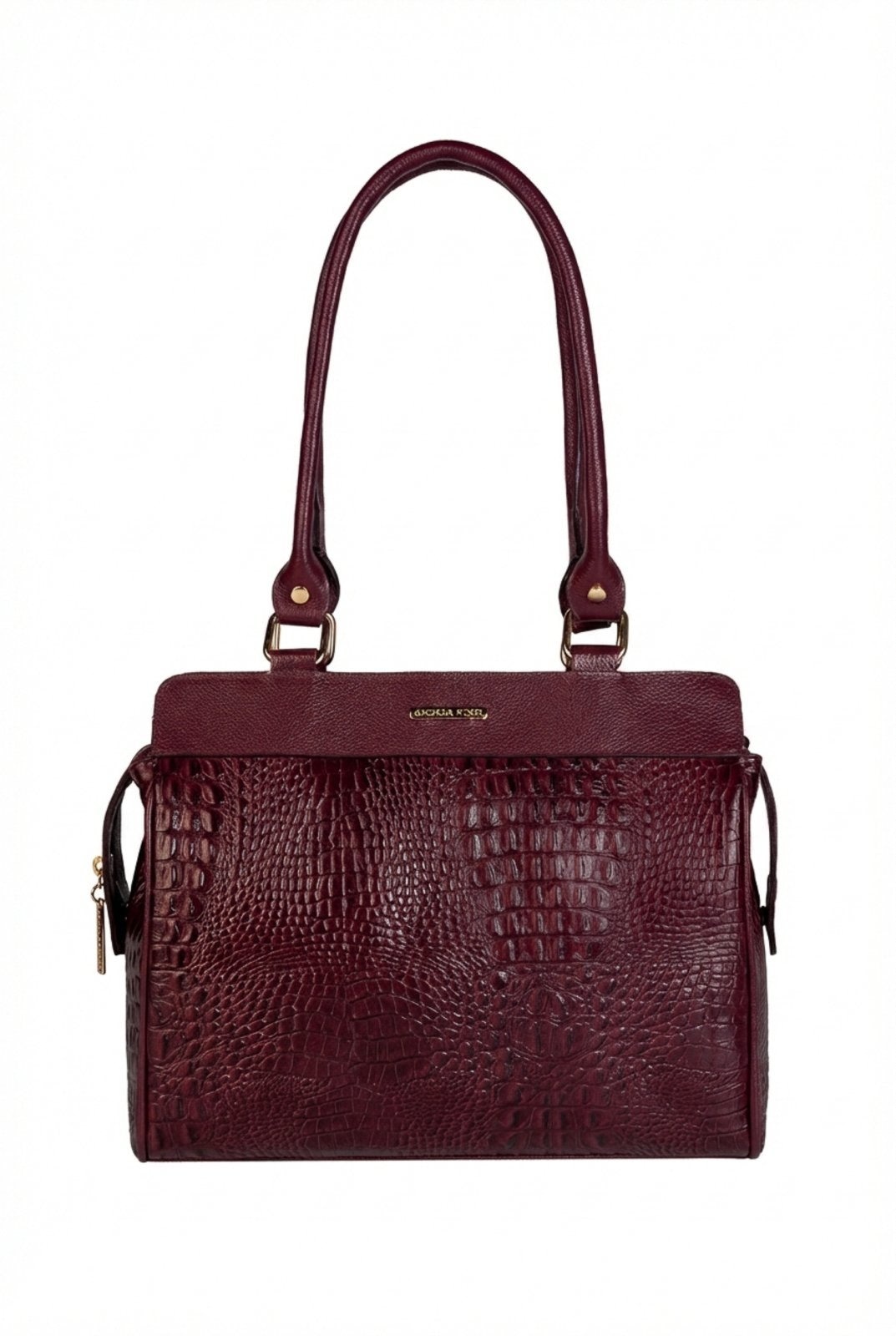 Imagem principal Bolsa de ombro em couro croco Silvia - Marsala Andrea Vinci preto