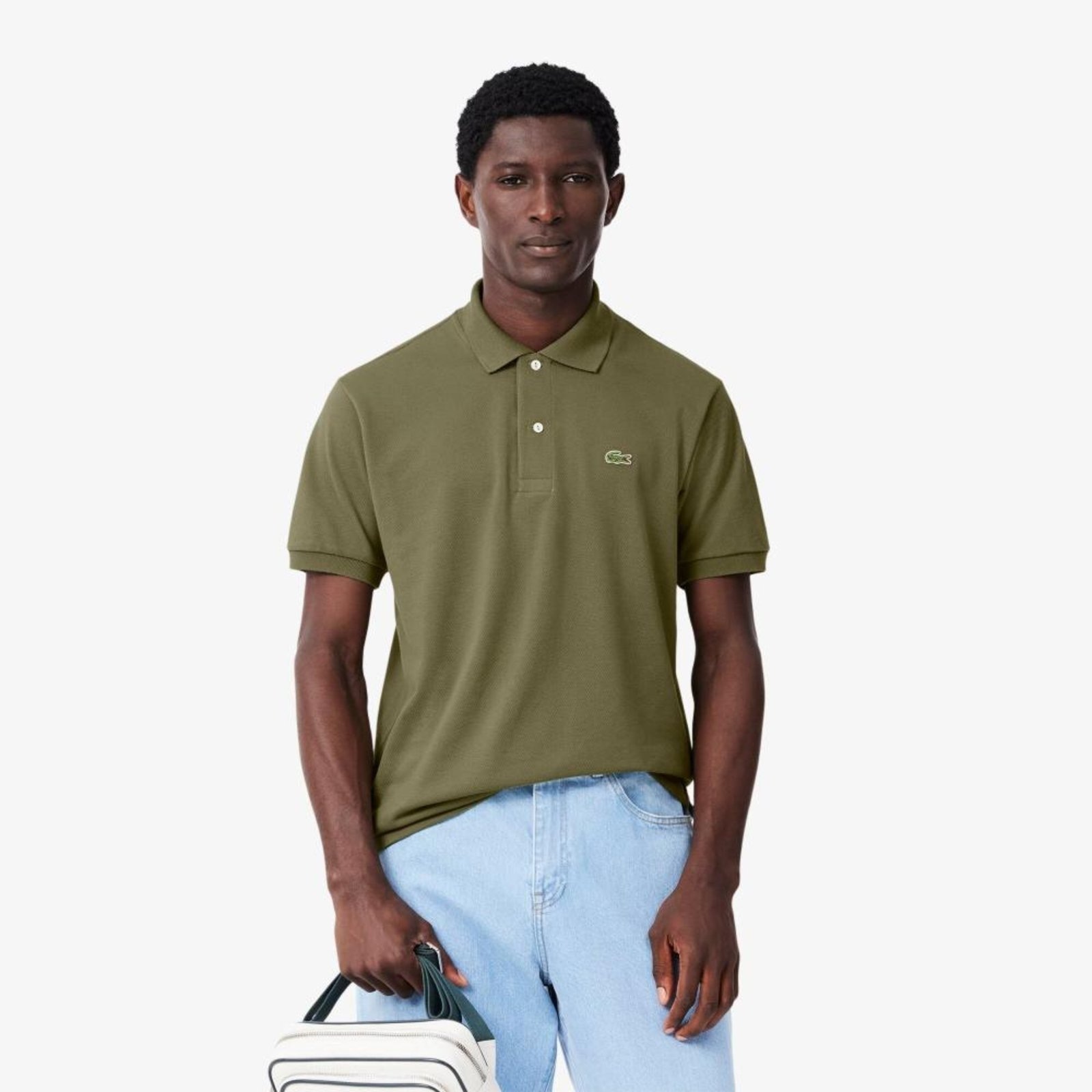 Imagem principal Polo Lacoste Clássico Fit L.12.12 em Piqué Original Lacoste verde