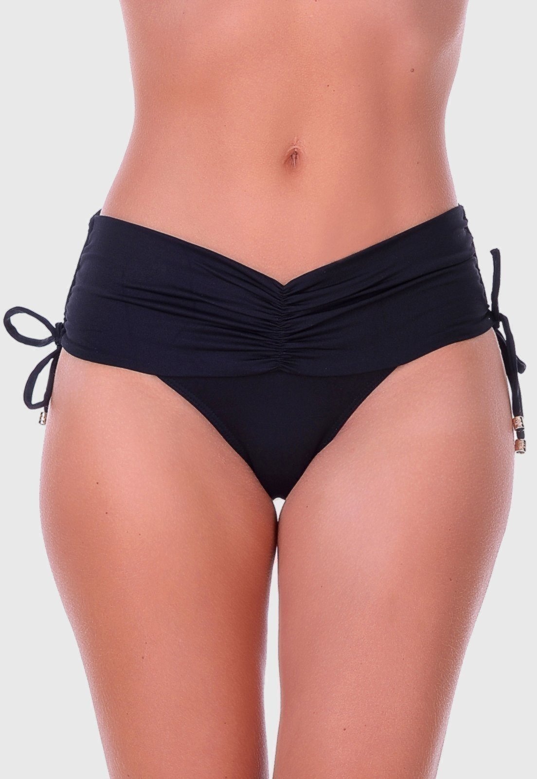 Imagem principal Calcinha Summer Soul Cintura Baixa Com Franzido Summer Soul preto