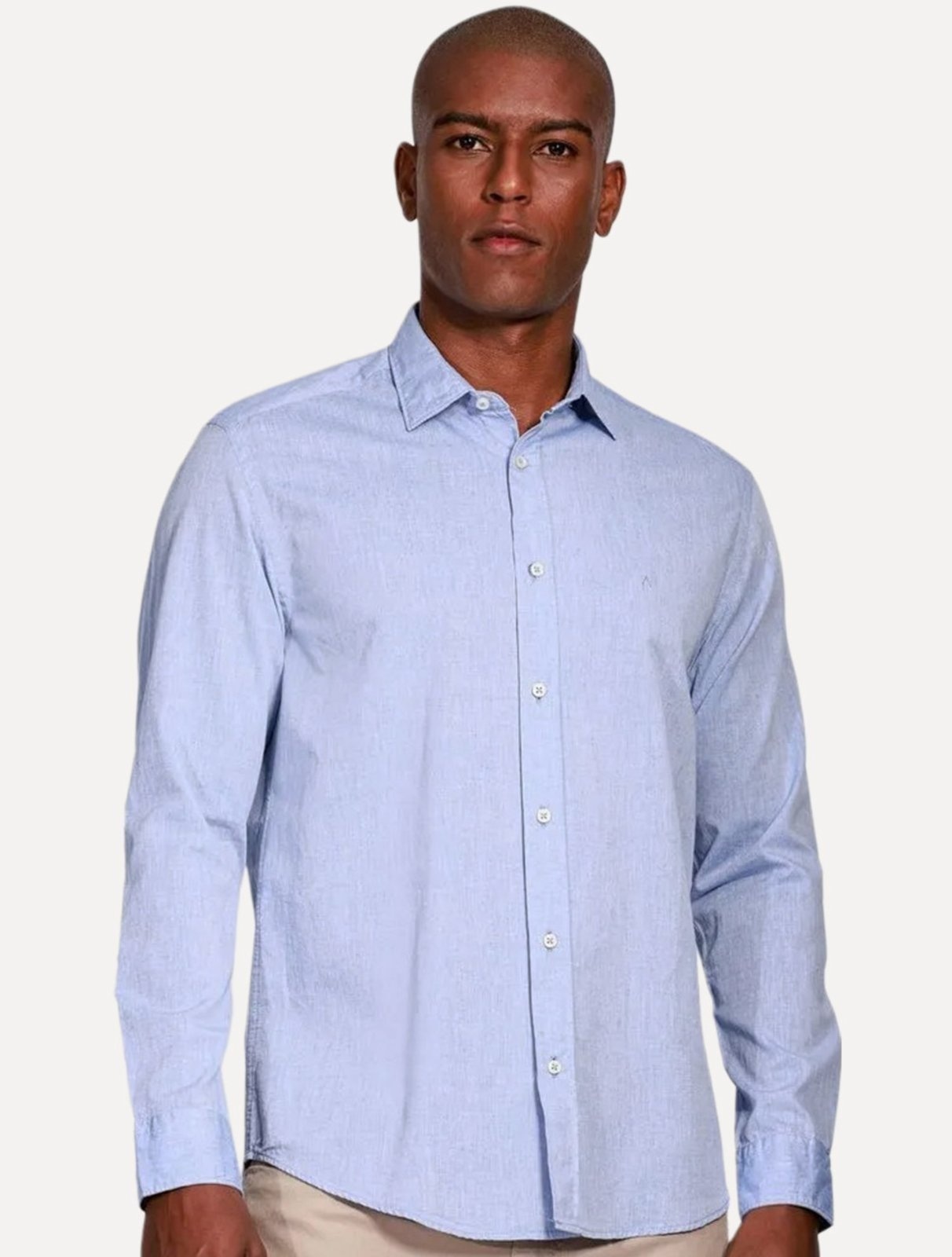 Imagem principal Camisa Aramis Masculina Slim Algodão Willis Mescla Aramis azul
