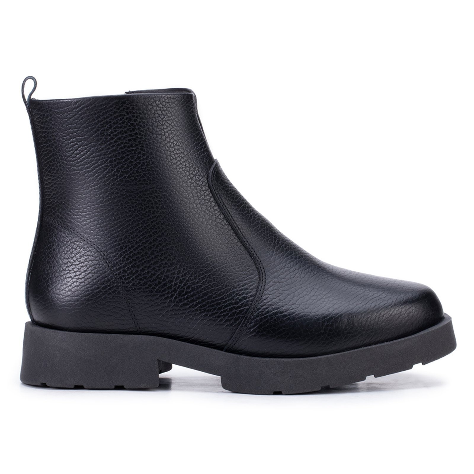 Imagem principal Bota Feminina Bella Nina Couro Coturno Cano Curto Salto Baixo Leve Bella Nina preto