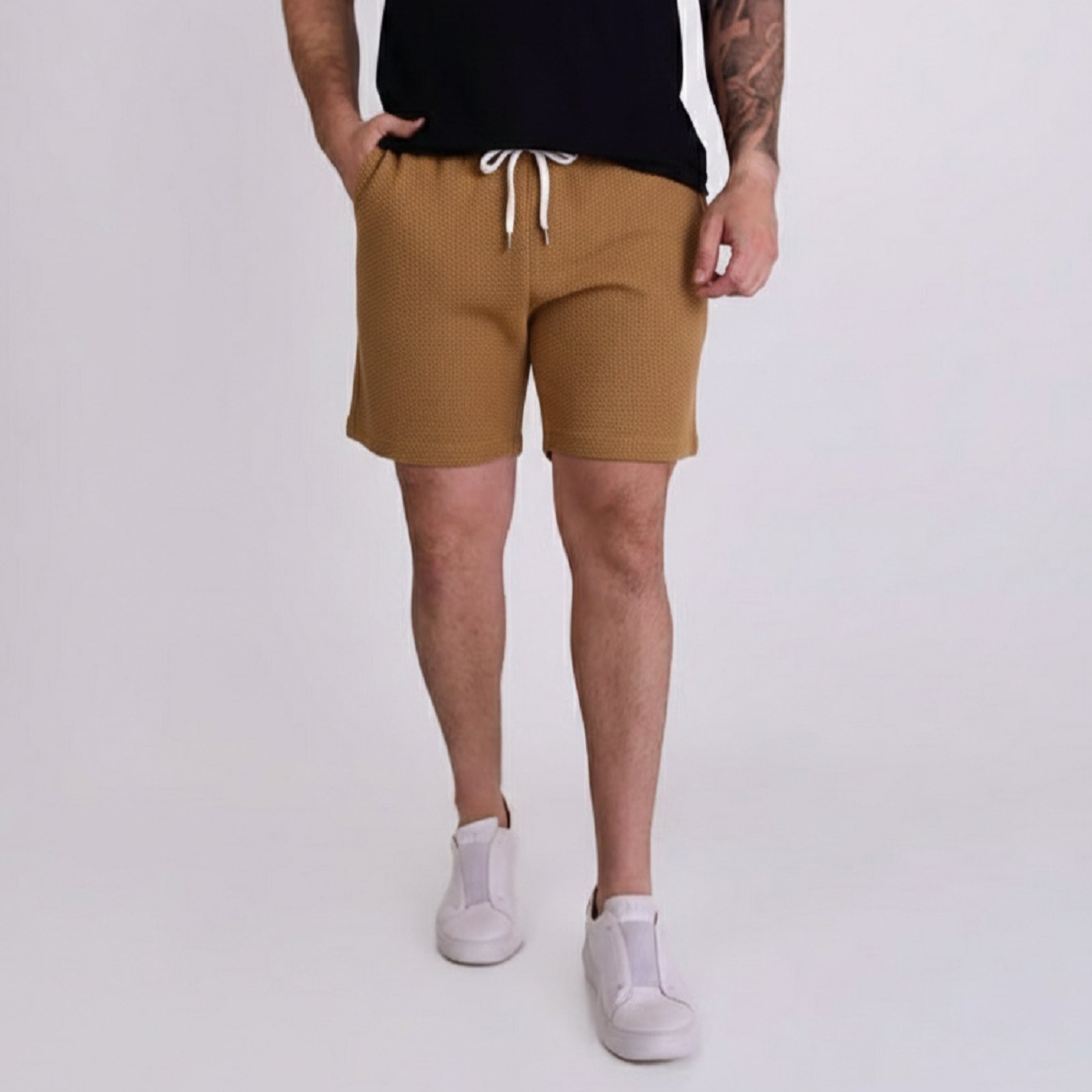 Imagem principal Shorts Versatiold Texture Cotton Whisky VERSATIOLD marrom