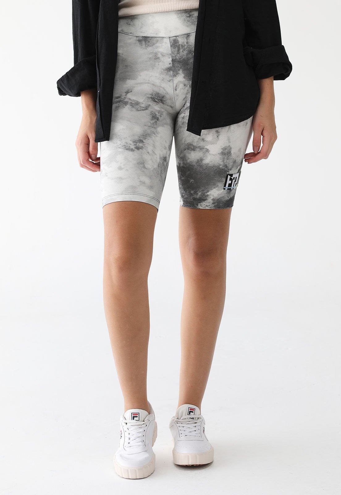 Imagem principal Bermuda Ciclista Fila Ajustada Street Hop Off-White Fila off-white white