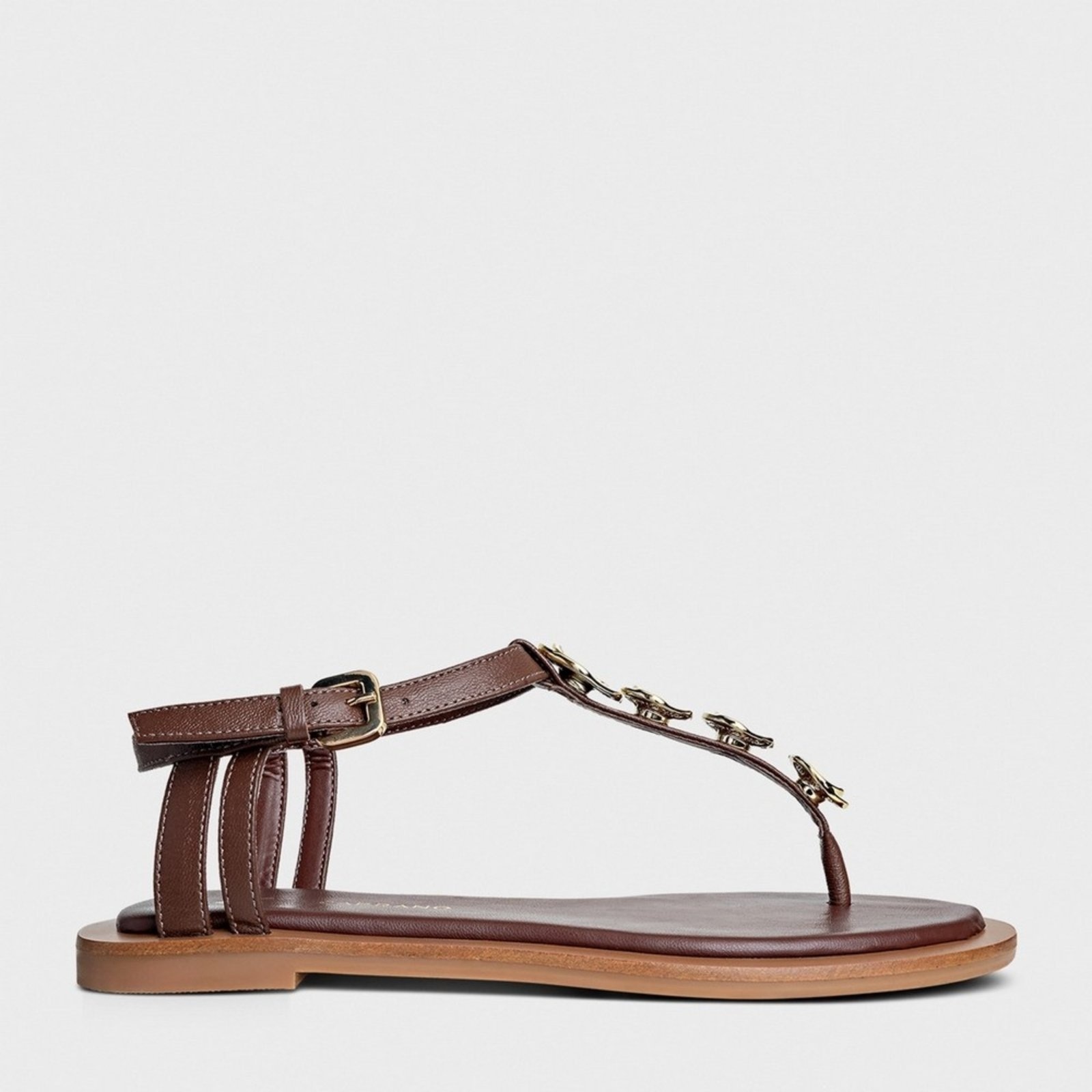 Imagem principal Rasteira Coin Couro Carrano 676026 Carrano marrom