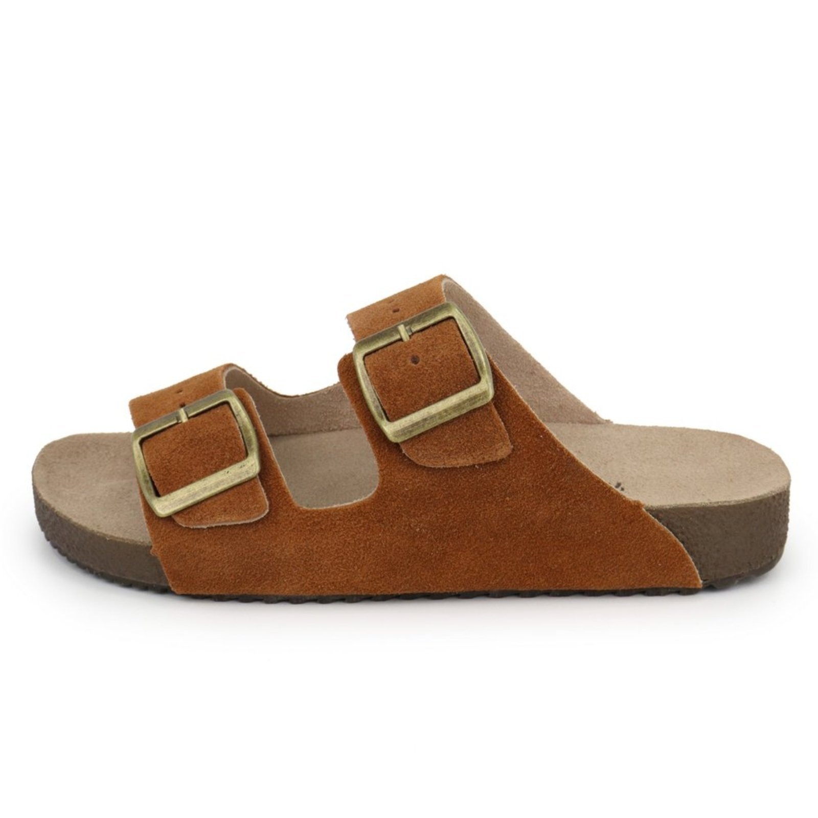 Imagem principal Rasteira Papete Feminina em Couro Acolchoada Maria Paula Cinamon MARIA PAULA laranja