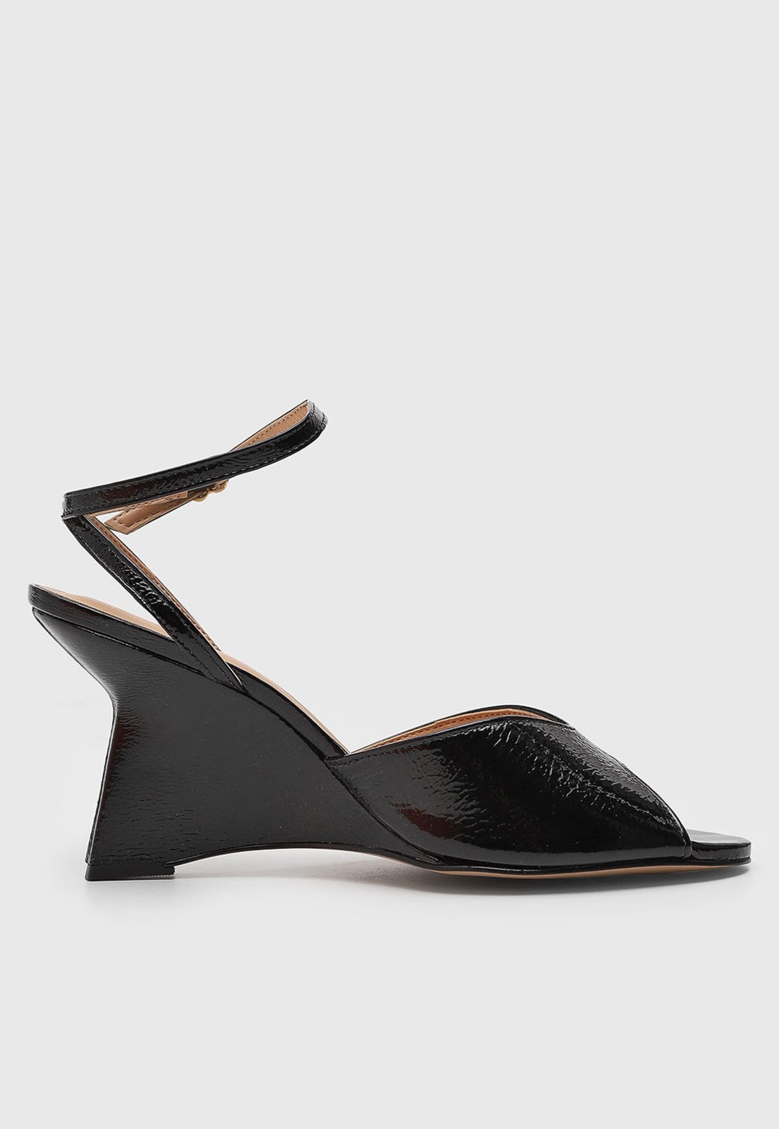 Imagem principal Sandália Feminina Luiza Barcelos Salto Geométrico Preta Luiza Barcelos preto