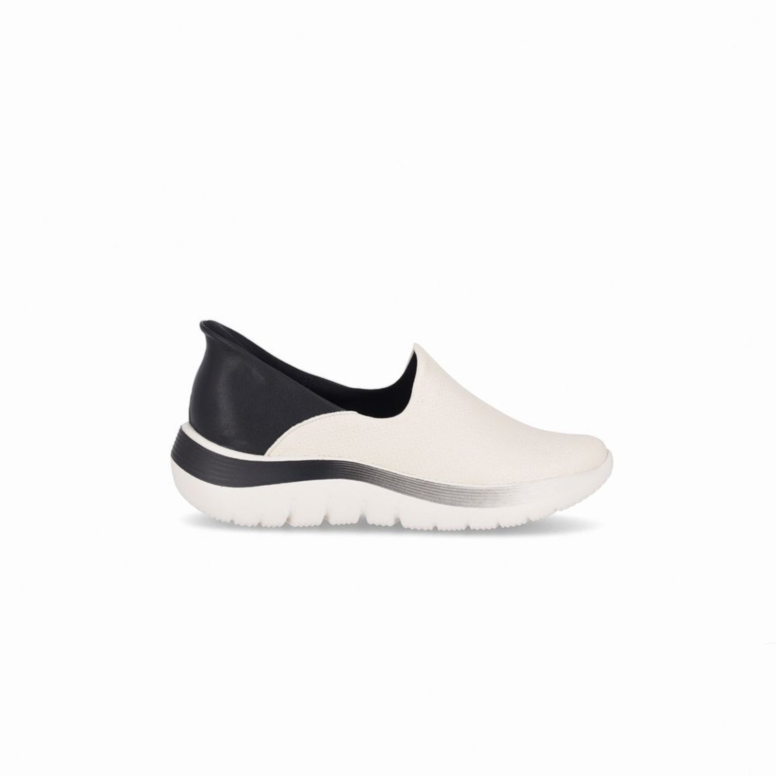 Imagem principal Tênis SlipFit Salto Médio Off White com Preto Piccadilly branco white