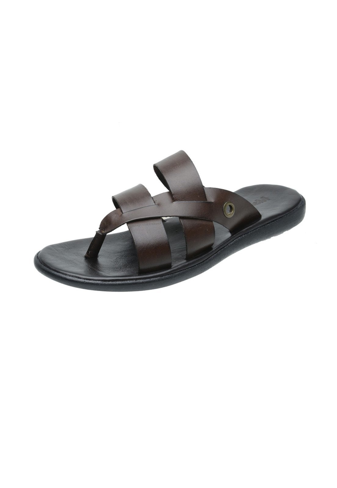 Imagem principal Chinelo Masculino Conforto Malbork Trançado Couro Café 492 Café Malbork marrom