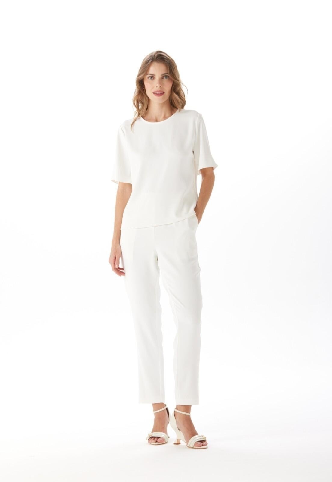 Imagem principal Calça Comfy Traymon Cintura Alta Off White Traymon off-white white