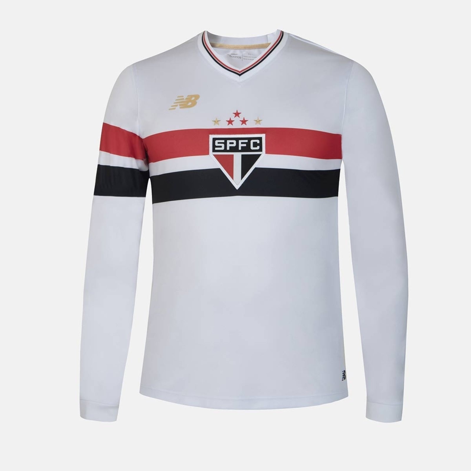 Imagem principal Camisa Manga Longa New Balance São Paulo I 2025 New Balance branco