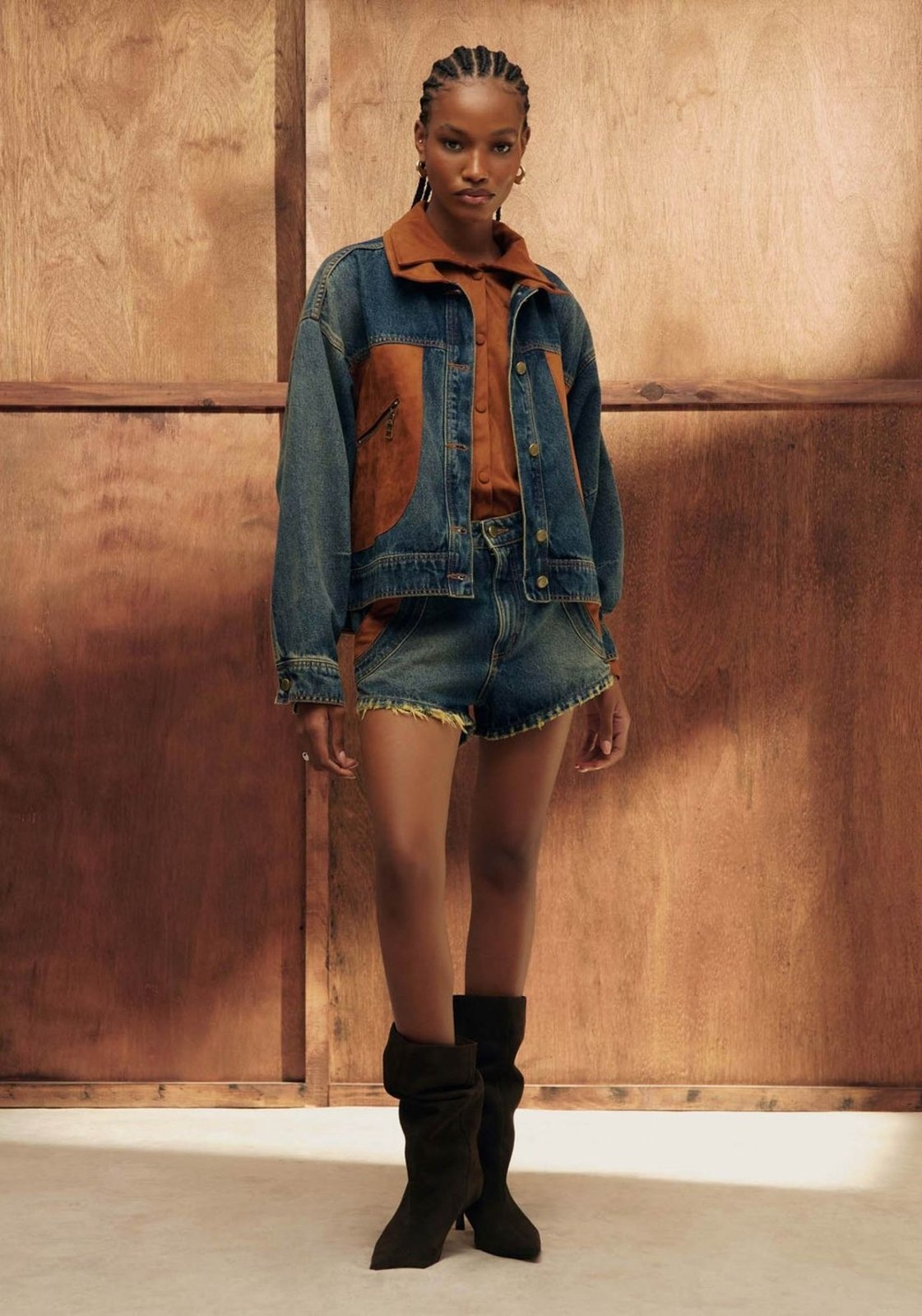 Imagem principal Short Jeans Grandfather Cintura Média My Favorite Things azul