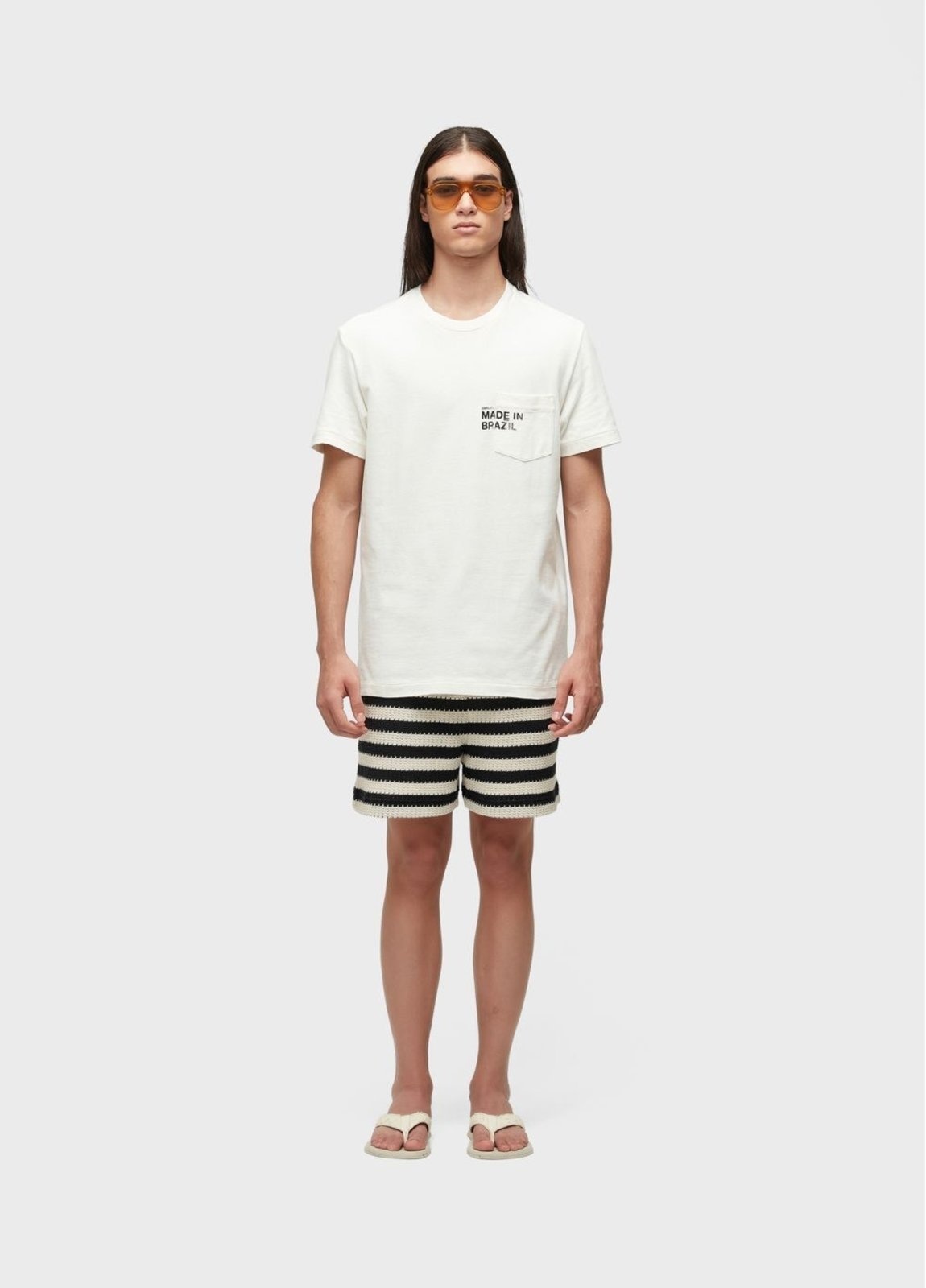 Imagem principal Bermuda stripes knit Osklen off-white