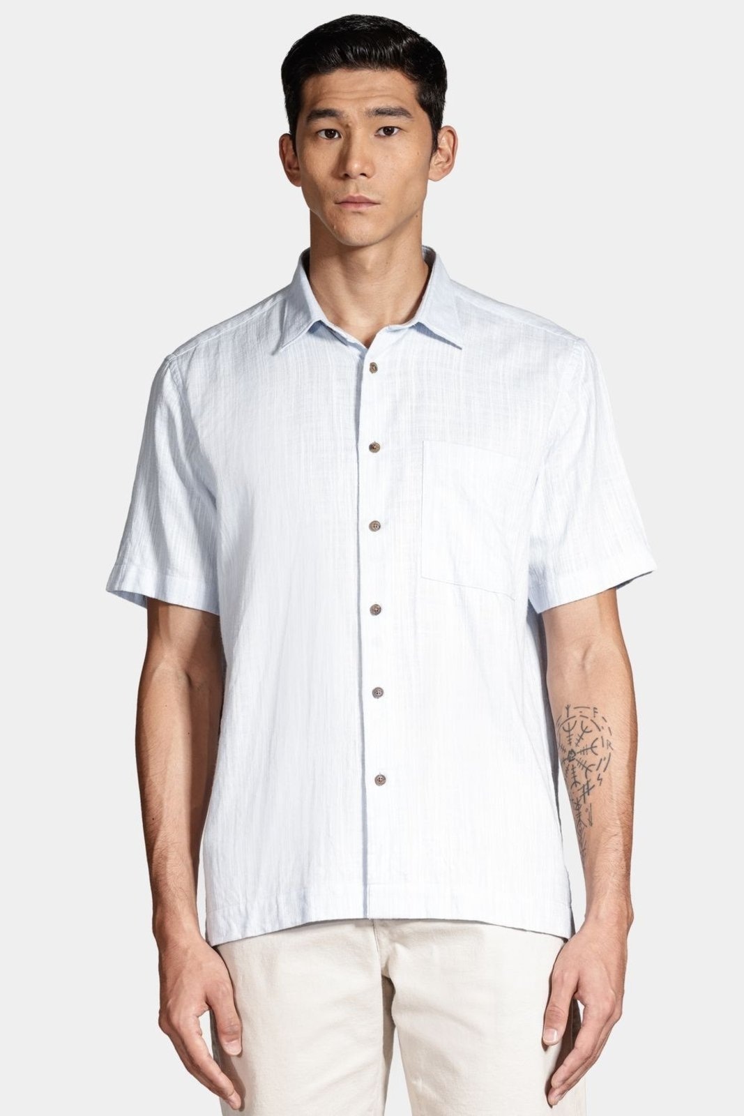 Imagem principal Camisa Aramis Manga Curta Rústica Azul Claro Aramis incolor azul