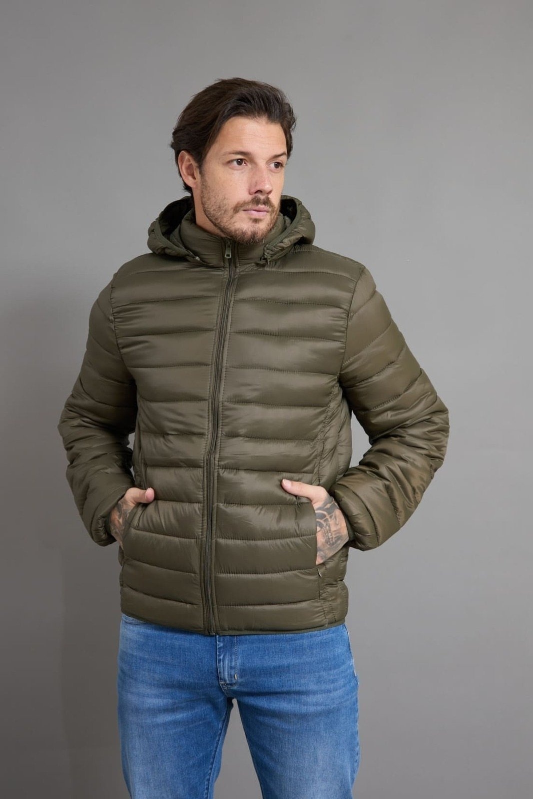 Imagem principal Jaqueta Puffer Bobojaco Bolso Invisível Dialogo Jeans Dialogo Jeans verde