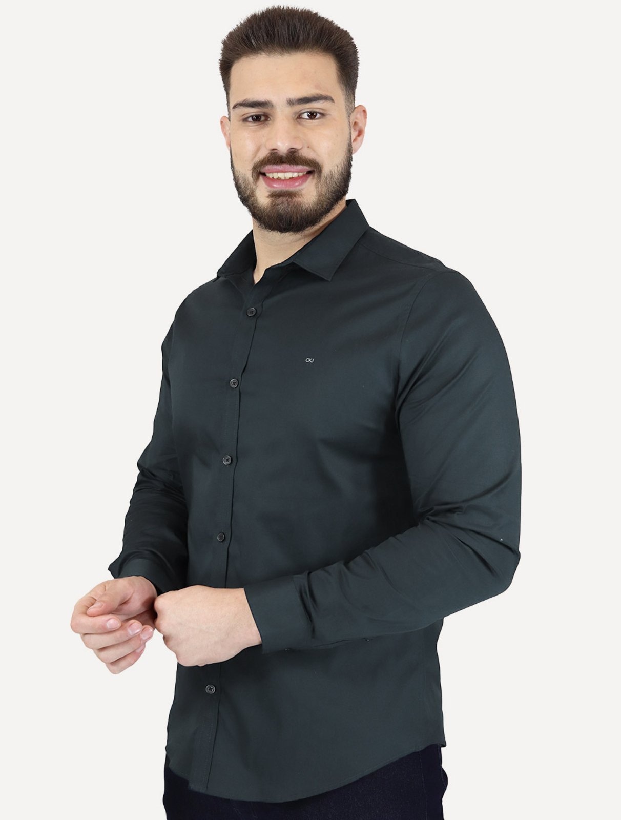 Imagem principal Camisa Calvin Klein Jeans Slim Fit New CKJ Logo Calvin Klein azul marinho