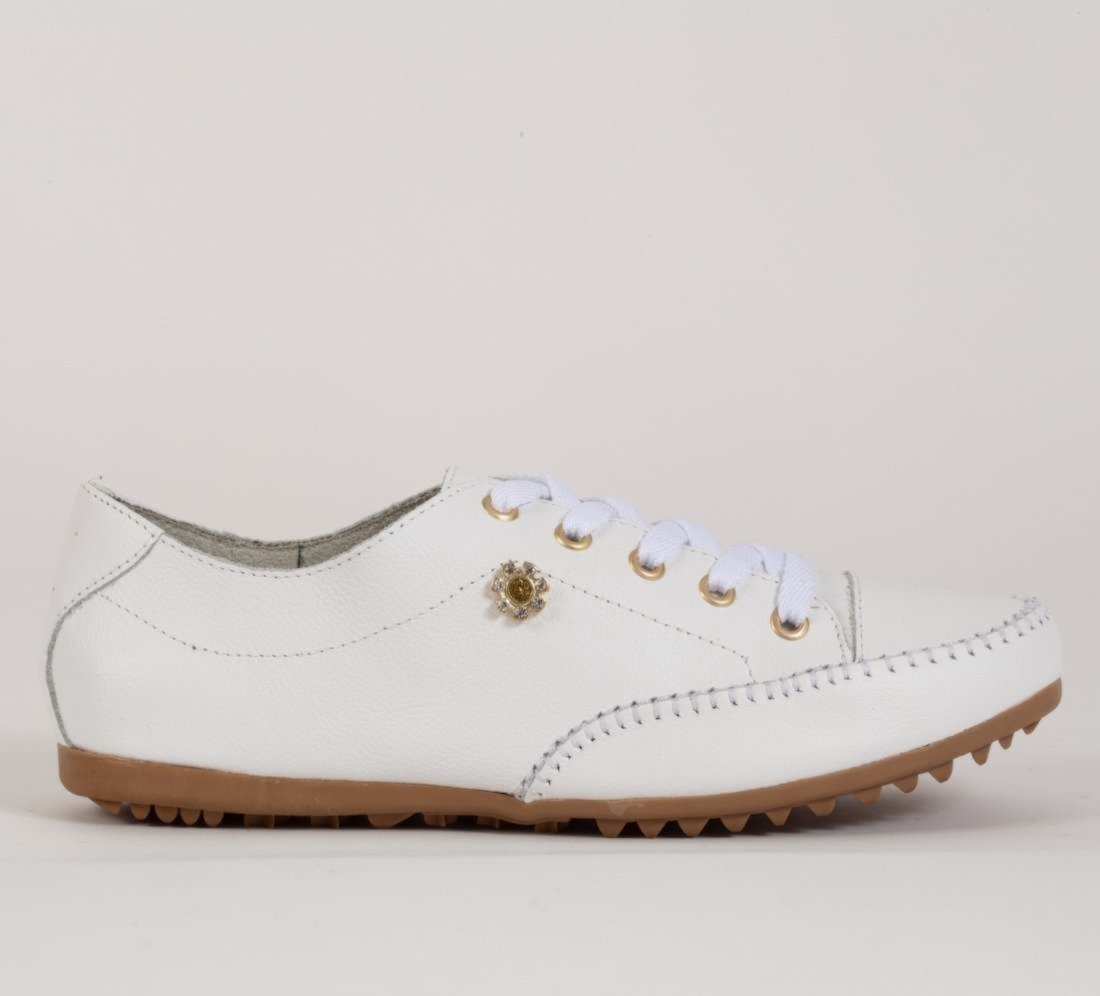 Imagem principal Tênis Sapatênis Giulia Capri em Couro Coleção 2025 - Cod100 diRavena branco/off-white