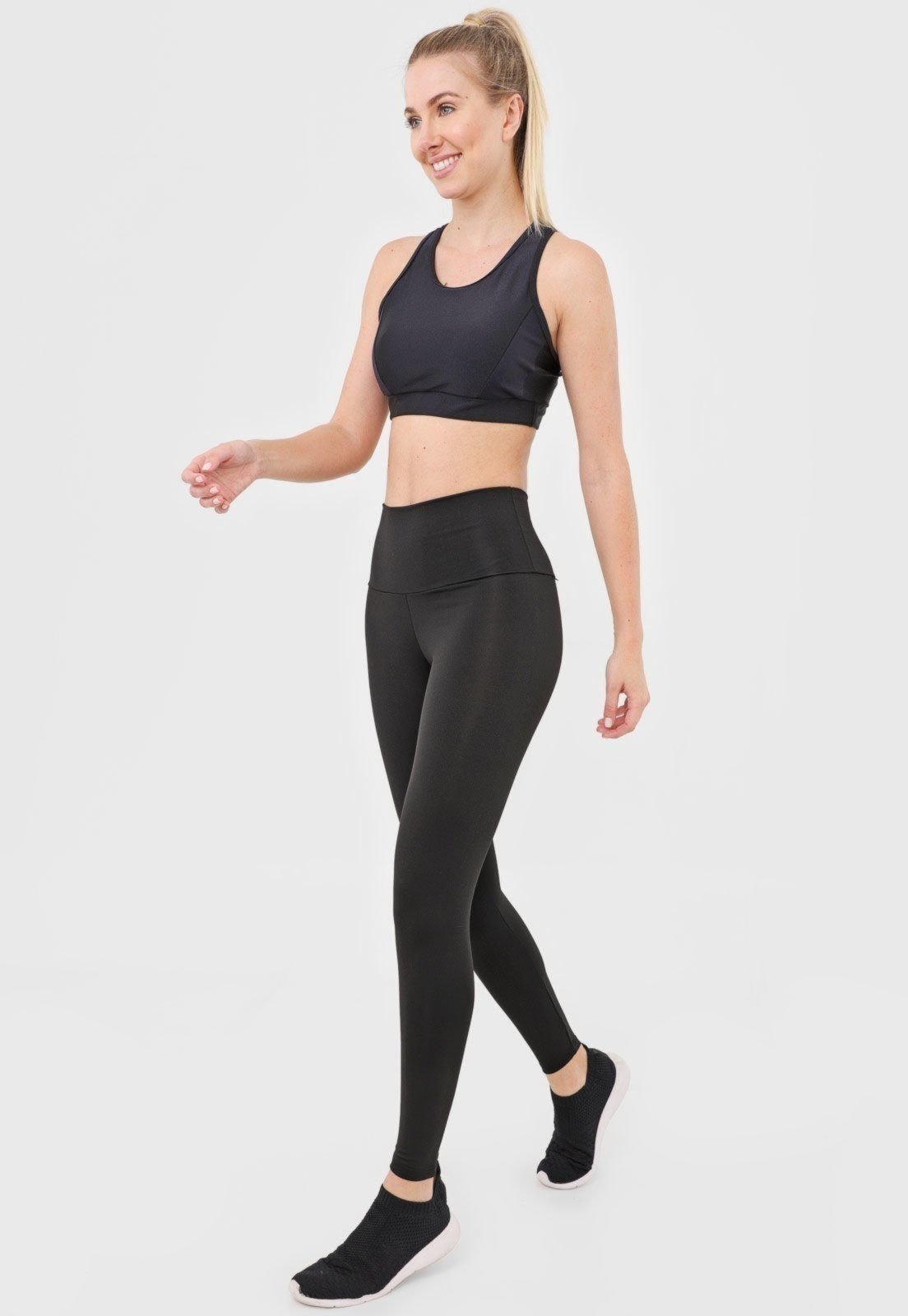 Imagem principal Kit 2 Calça Legging Rioutlet Cintura Alta Preta Rioutlet preto